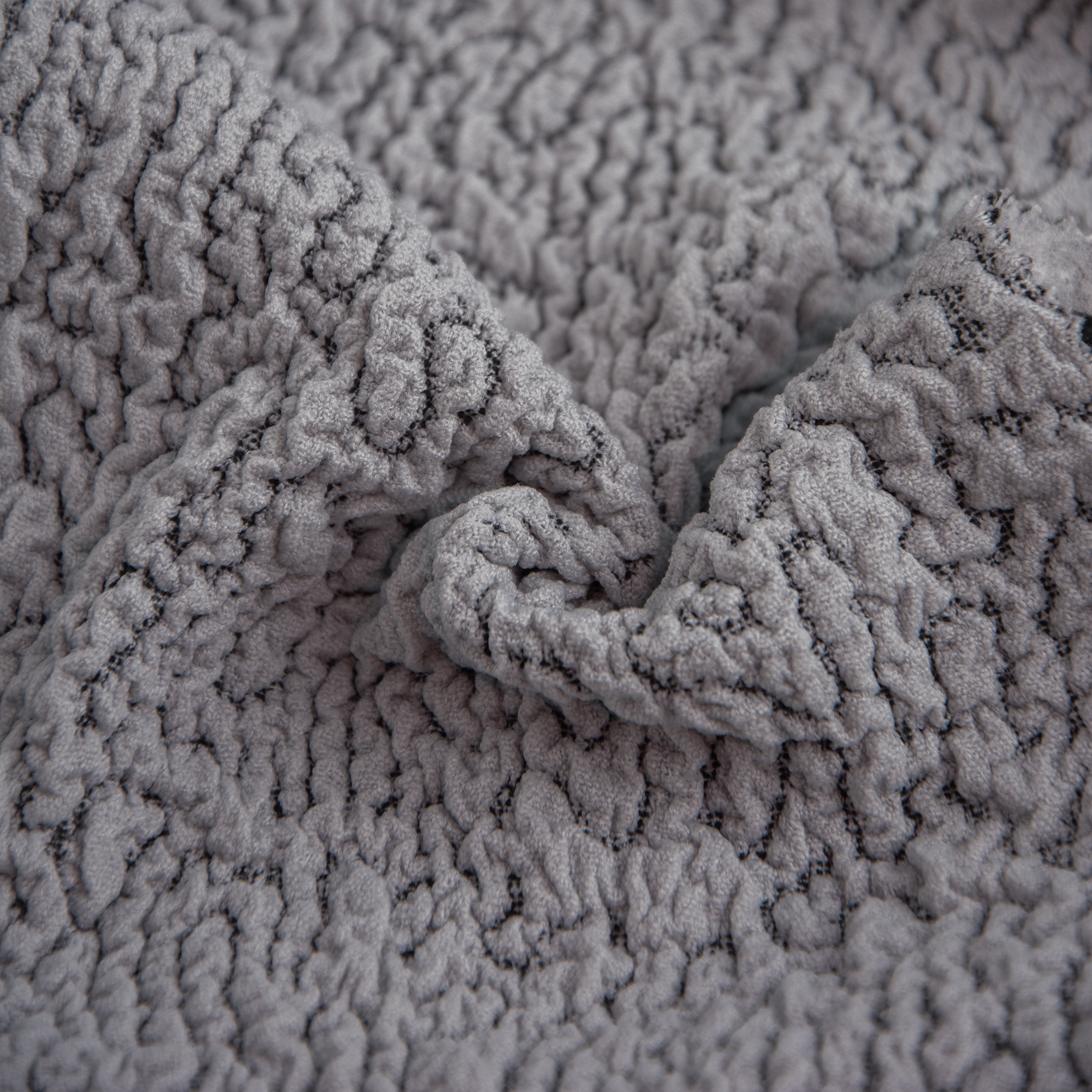 Coppia Coprisedia Con Spalliera Newton Bielastico grigio Scudo