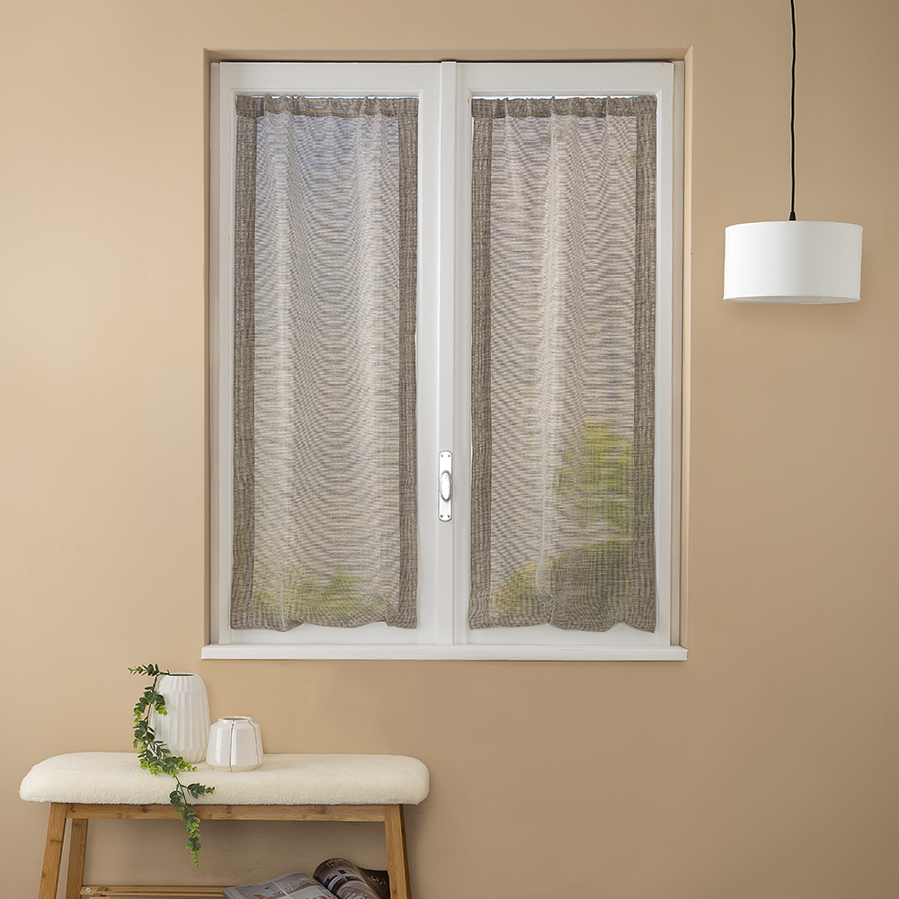 Pair of Numes Adjustable Curtains paglia Maè