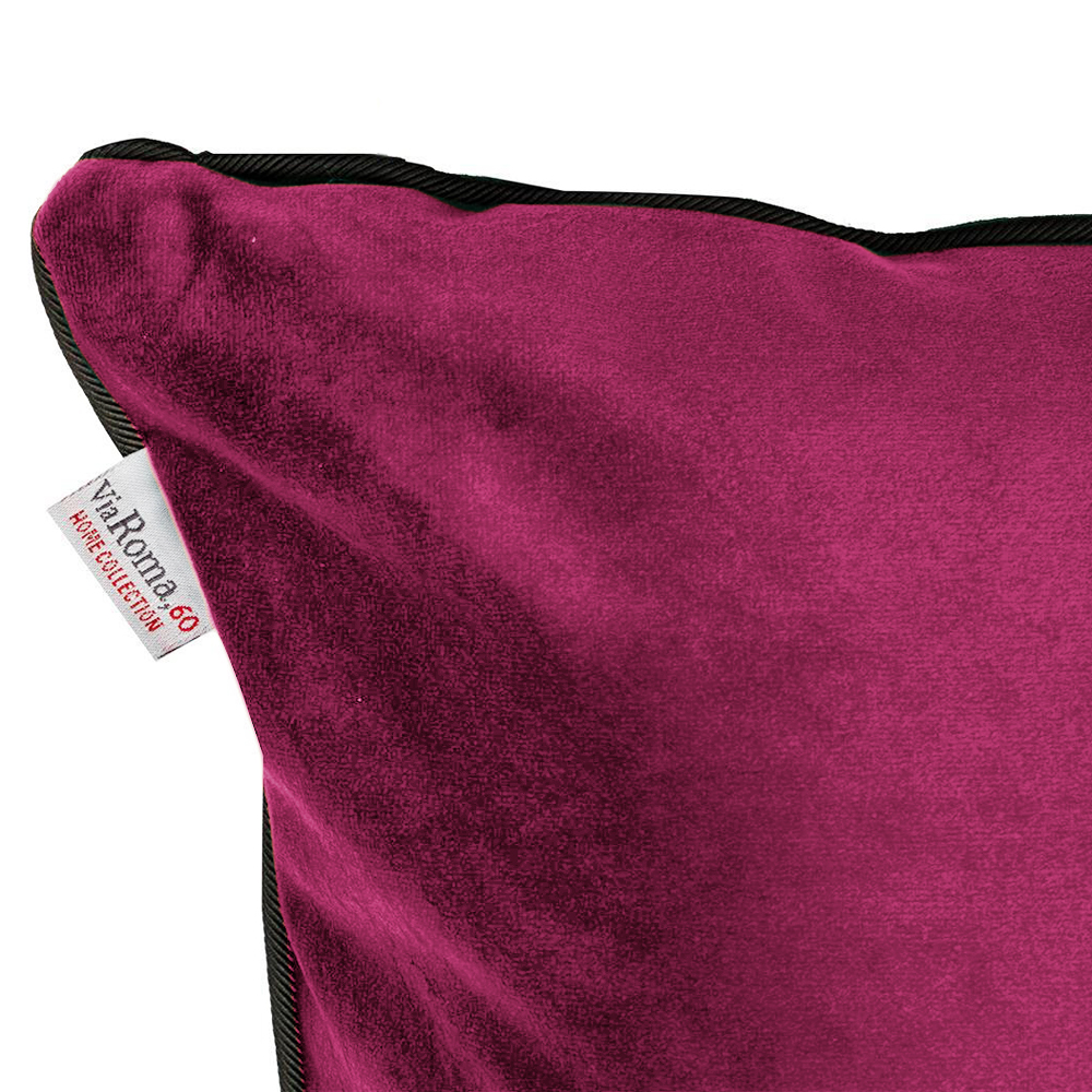 Velvet Bordeaux Furnishing Cushion bordeaux Via Roma 60