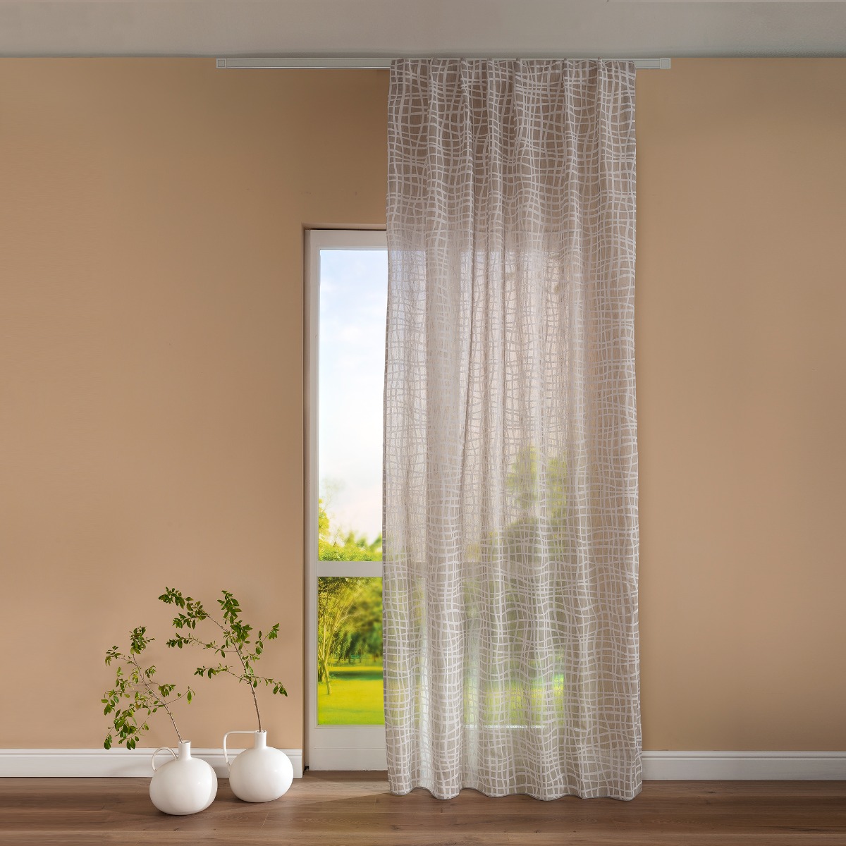 Curtain Panel with Nirvana Fascia grigio Maè