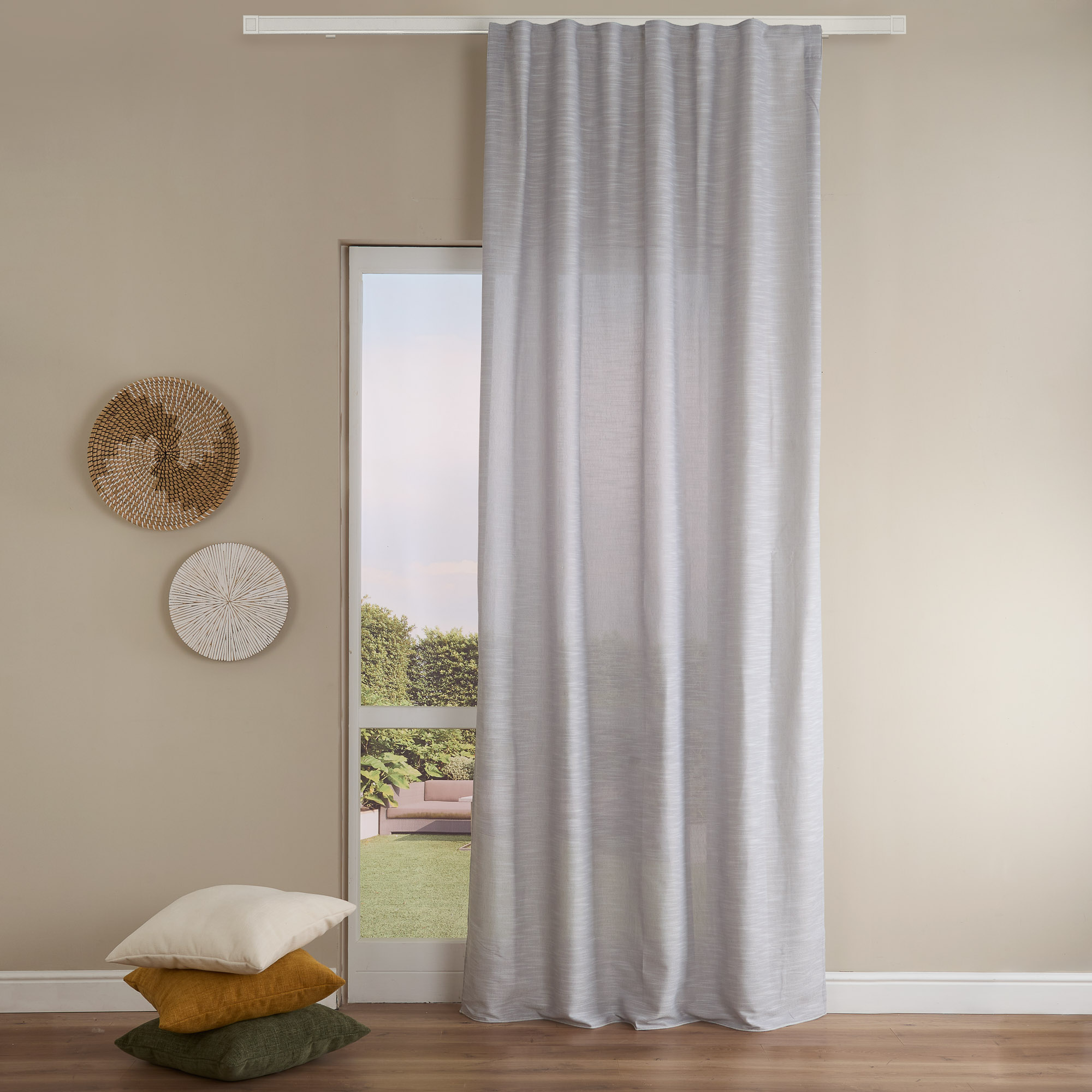 Pannello Tenda con Fascia Porzia grigio Maè