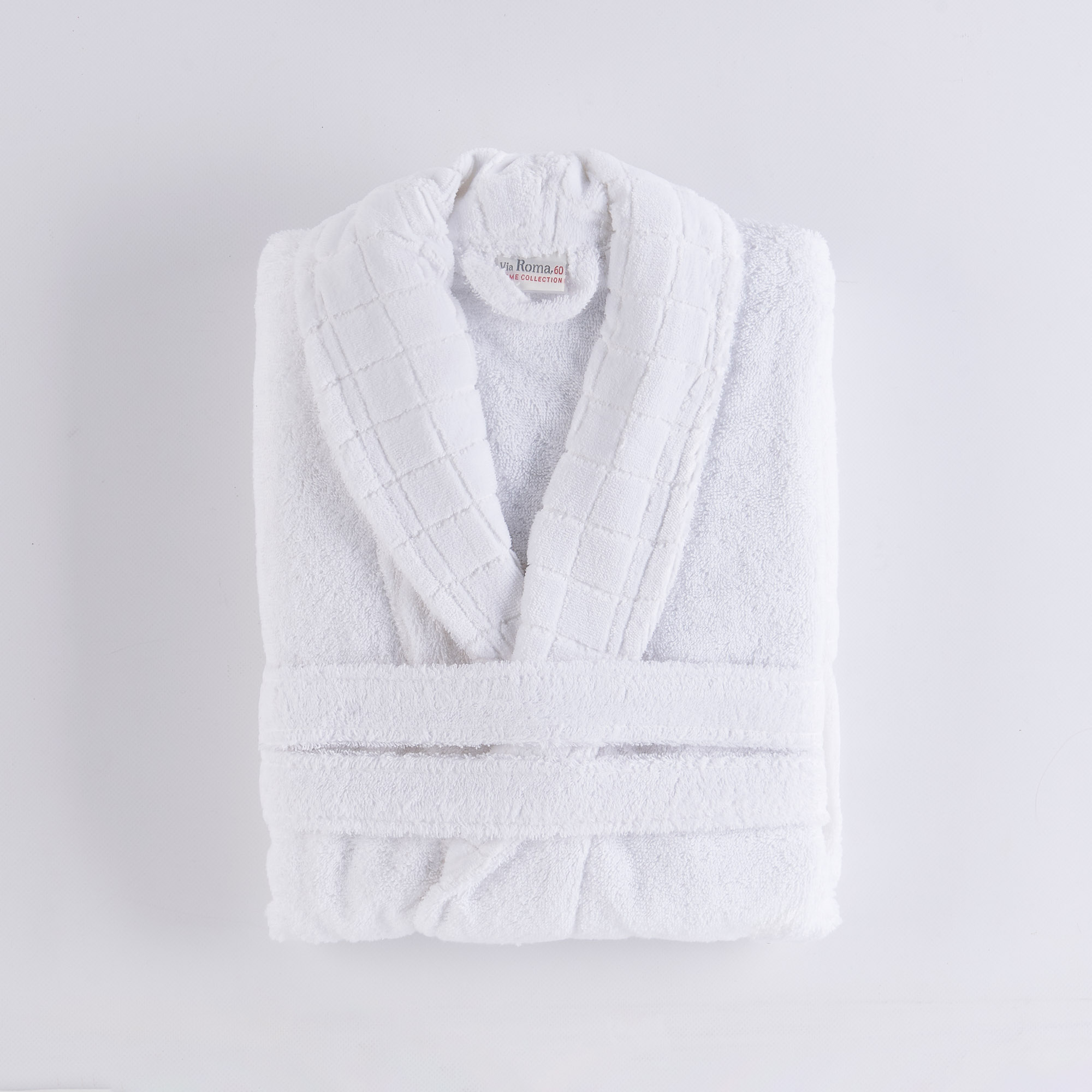 Box shawl bathrobe bianco Via Roma 60