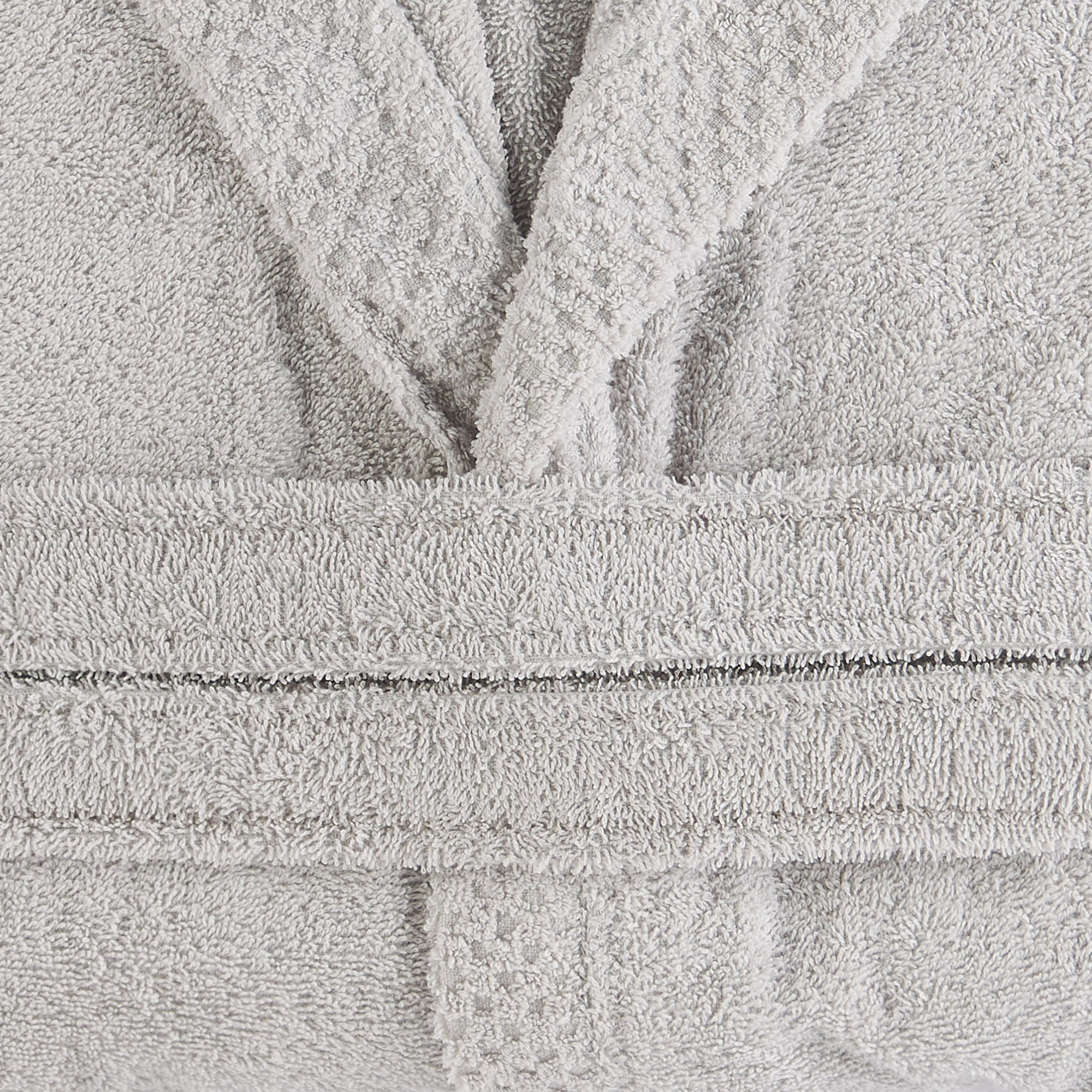 Check robe with hood grigio Via Roma 60