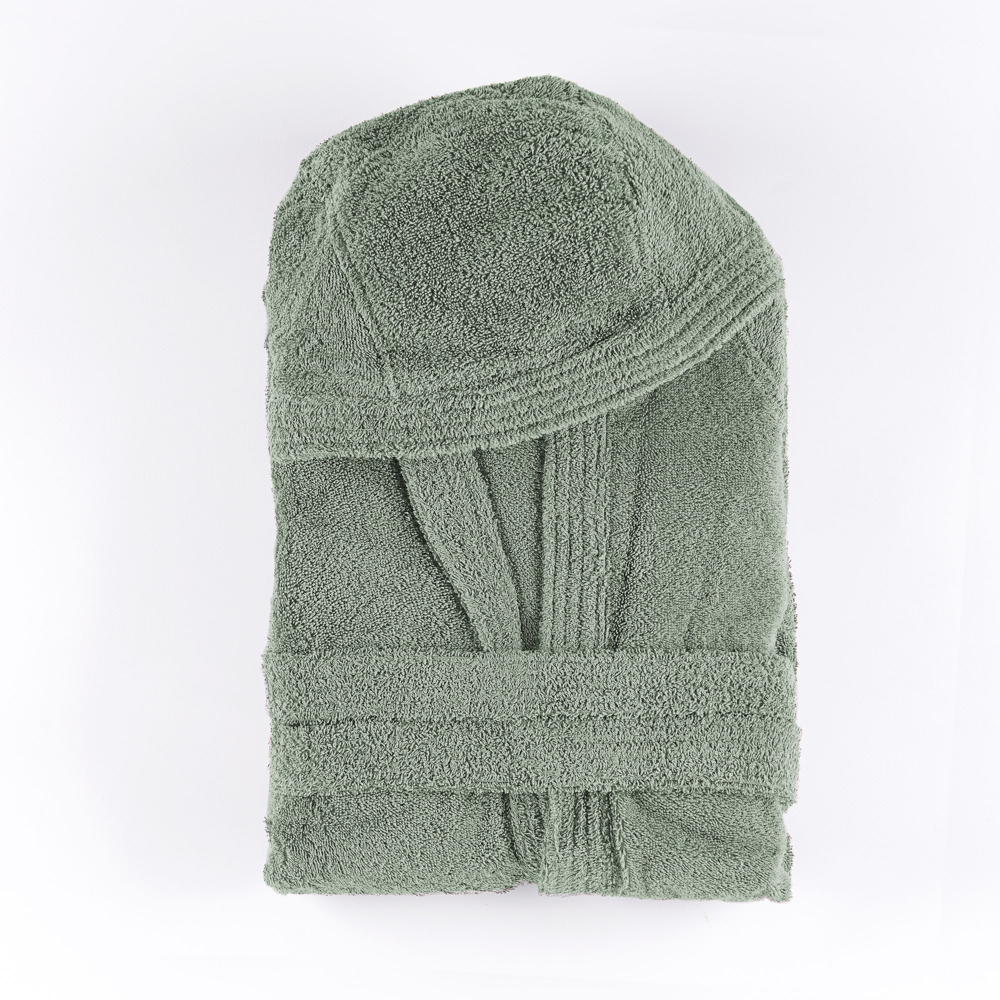 Accappatoio Spugna Living Con Cappuccio salvia Maè