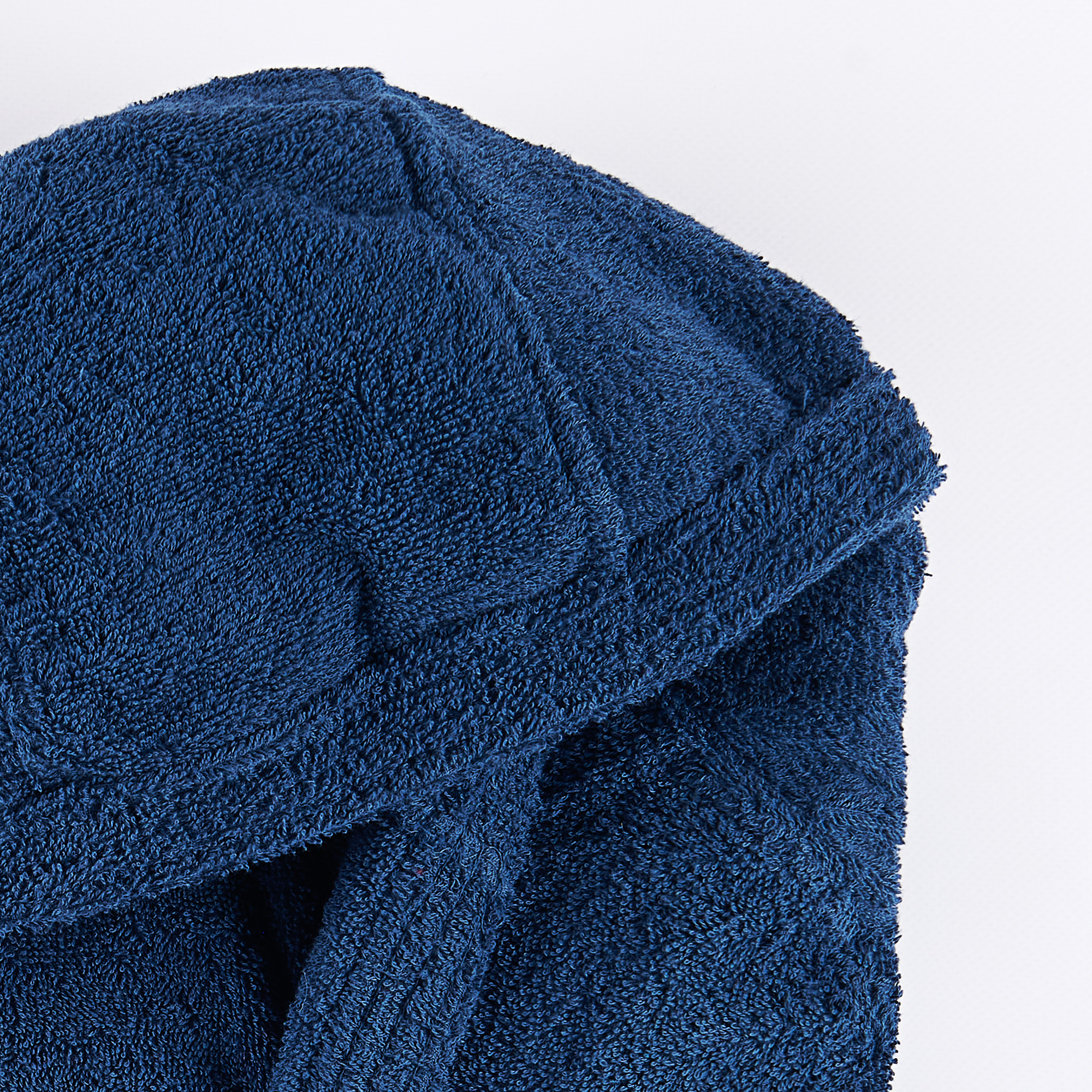 Халат с капюшоном из живого полотенца blu denim Maè
