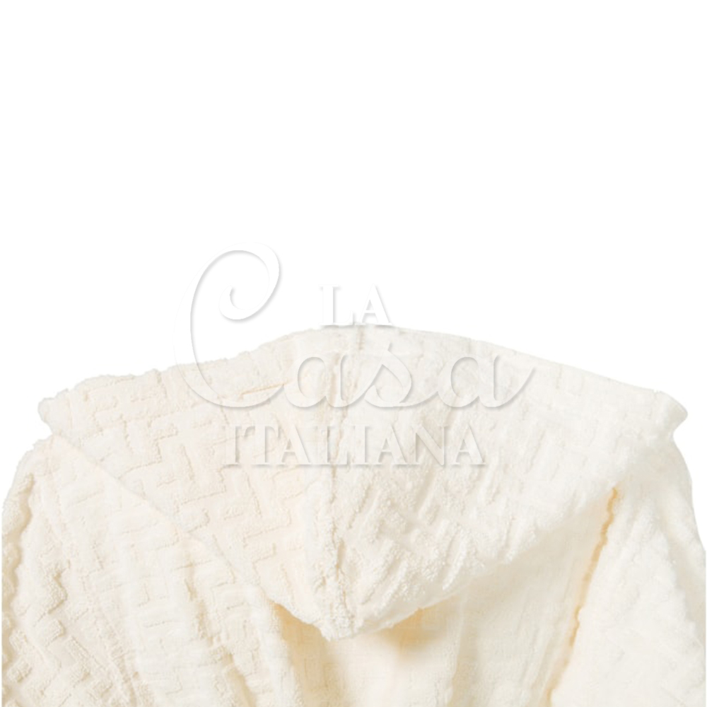 Модный банный халат с капюшоном avorio Via Roma 60