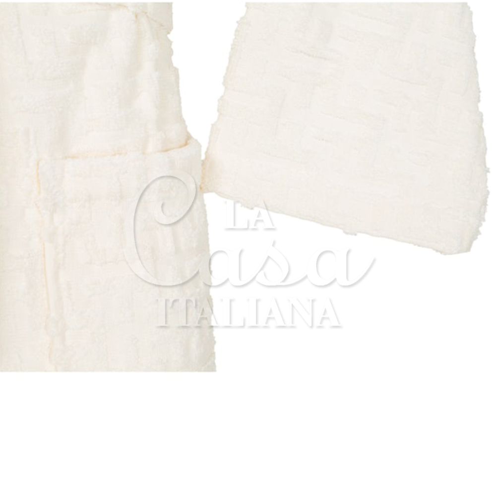 Модный банный халат с капюшоном avorio Via Roma 60