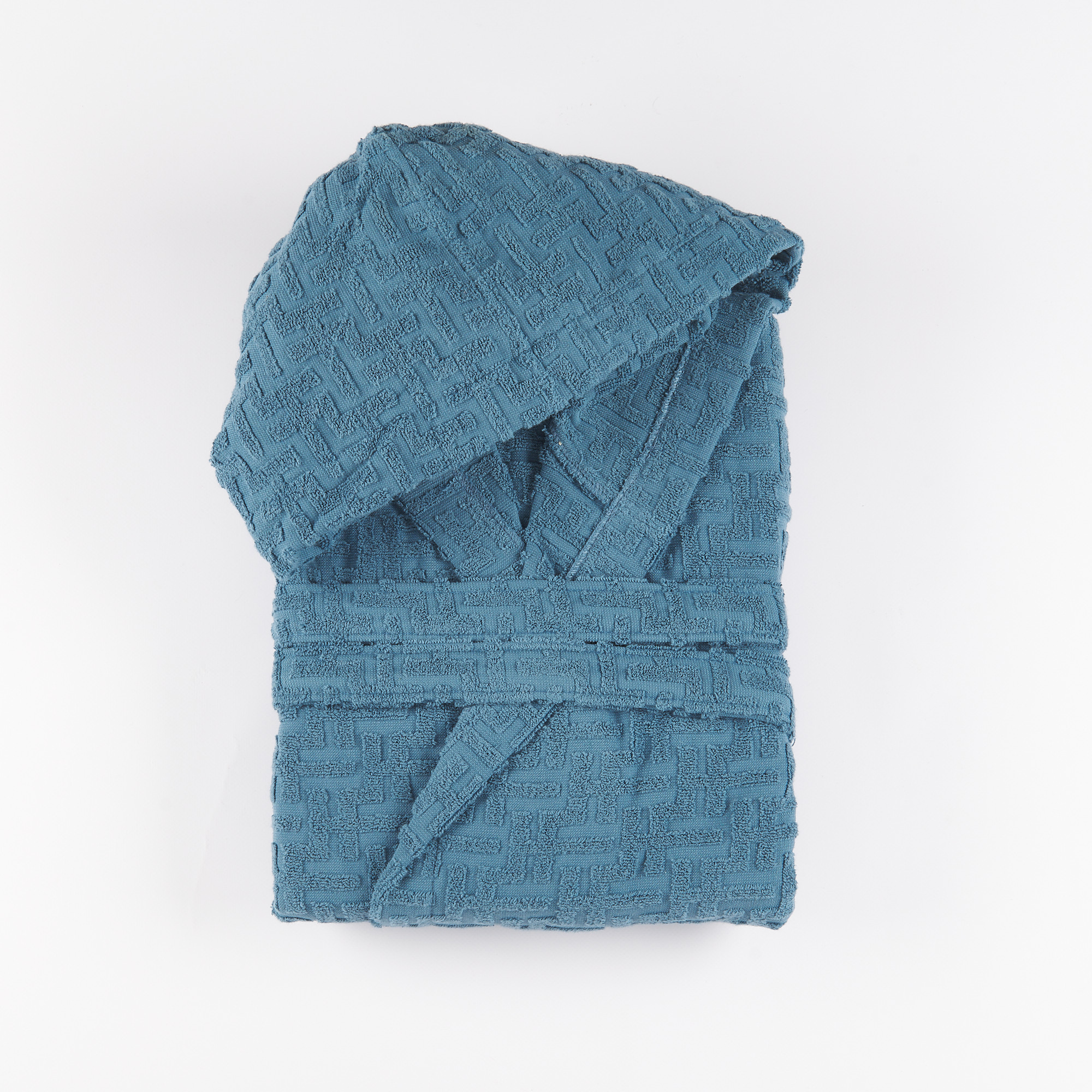 Модный банный халат с капюшоном blu Via Roma 60