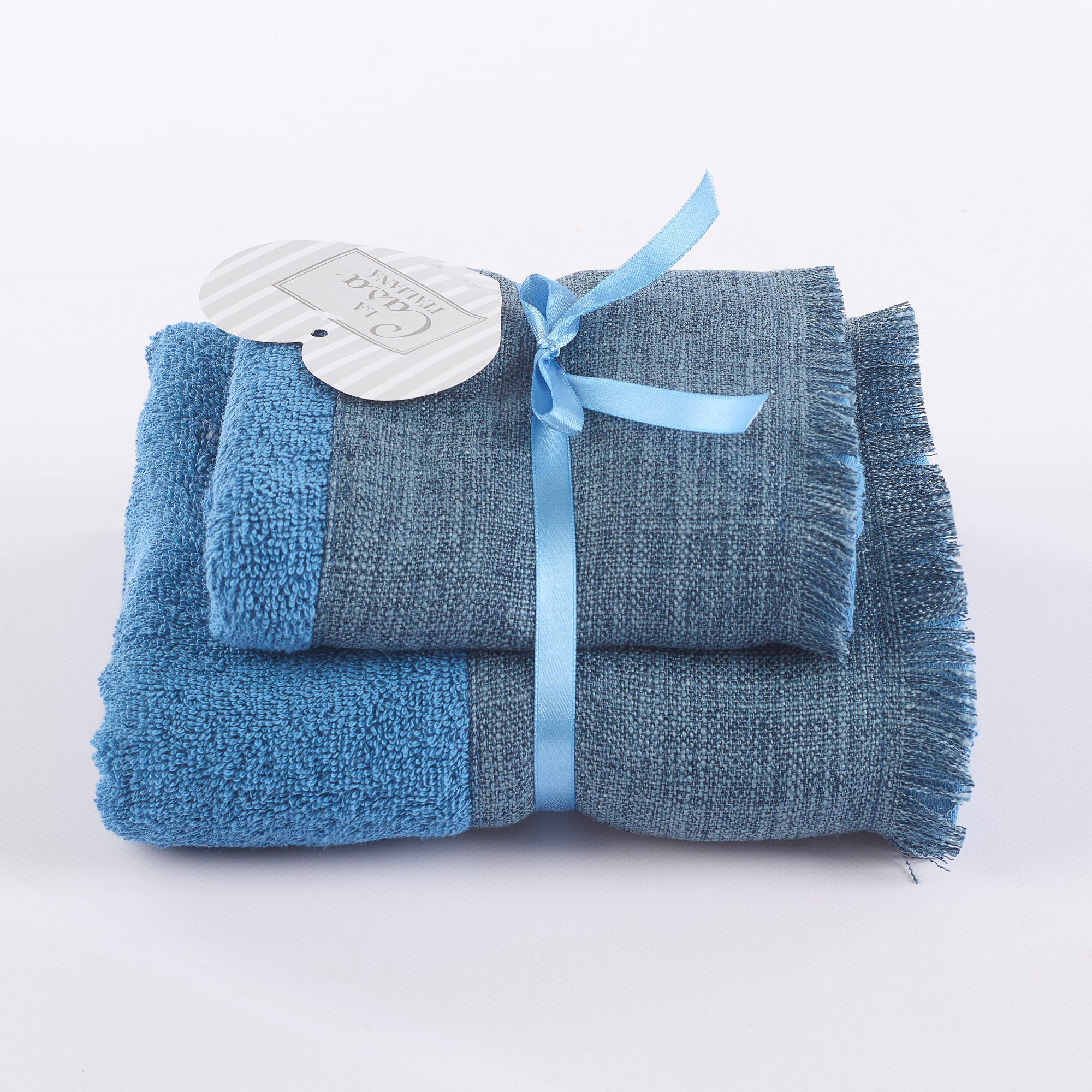 Set 1 + 1 Corsica Fringe Sponge jeans La Casa Italiana