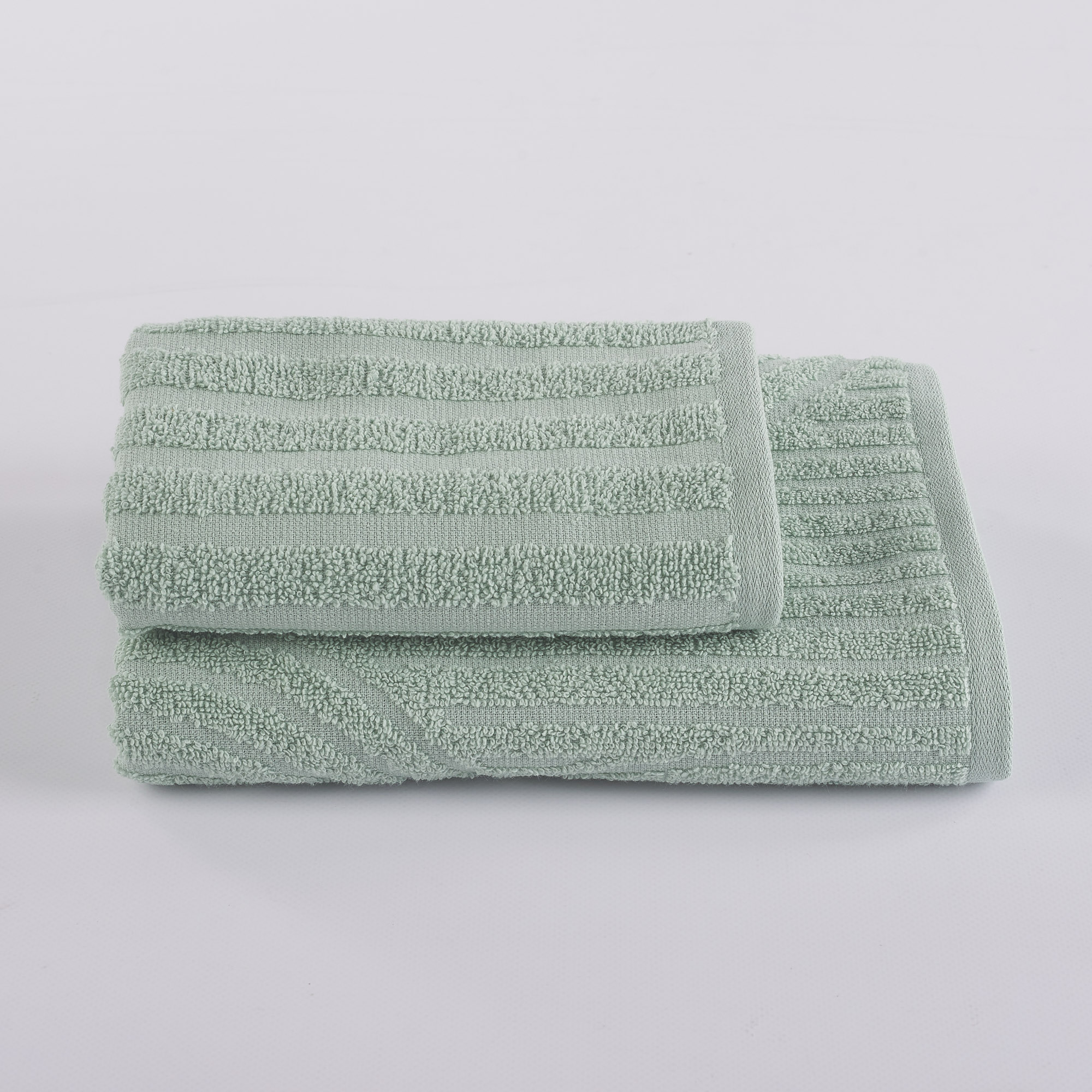 Set 1 + 1 Spugna Geometric All Over salvia Maè