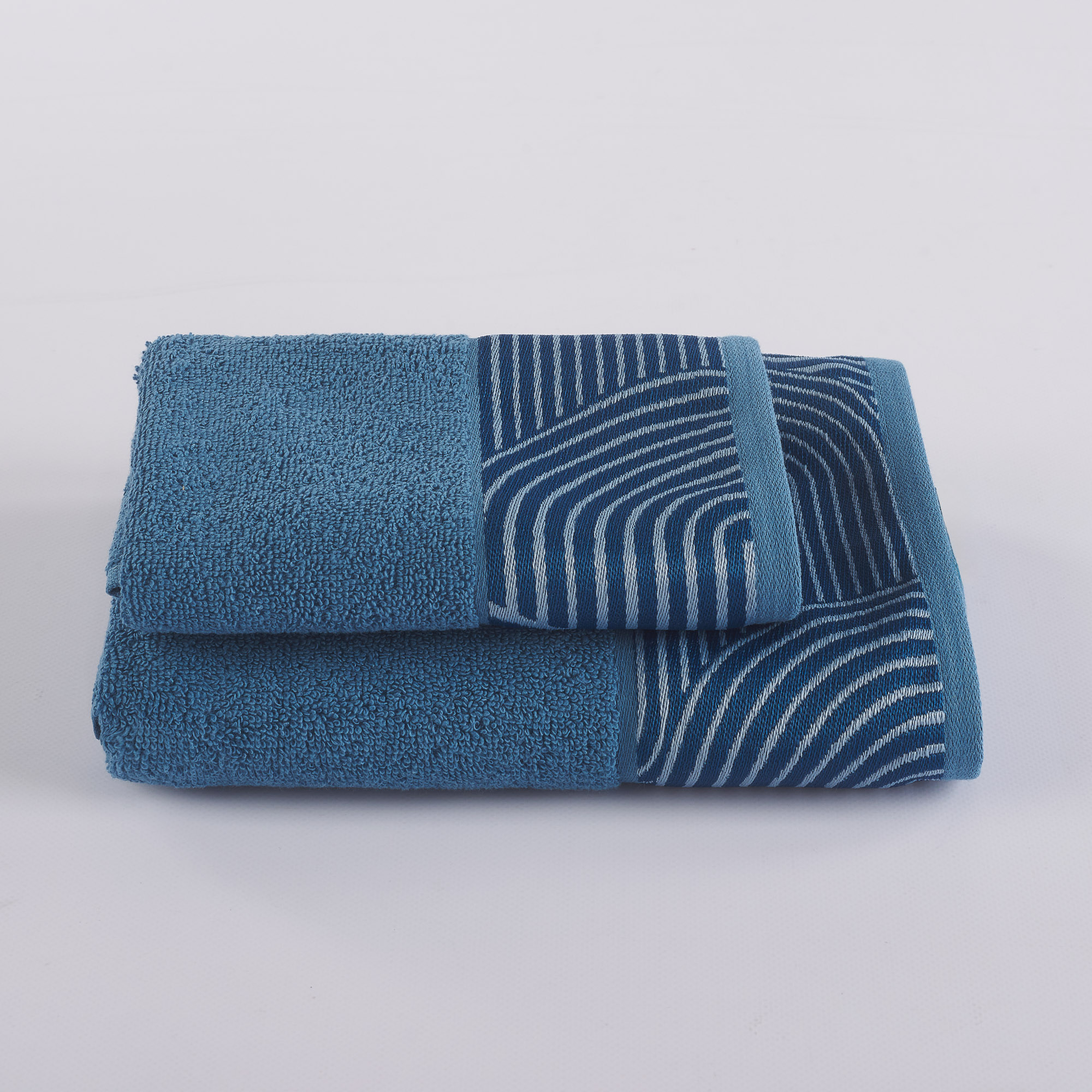 Set 1 + 1 Spugna Geometric Balza denim Maè