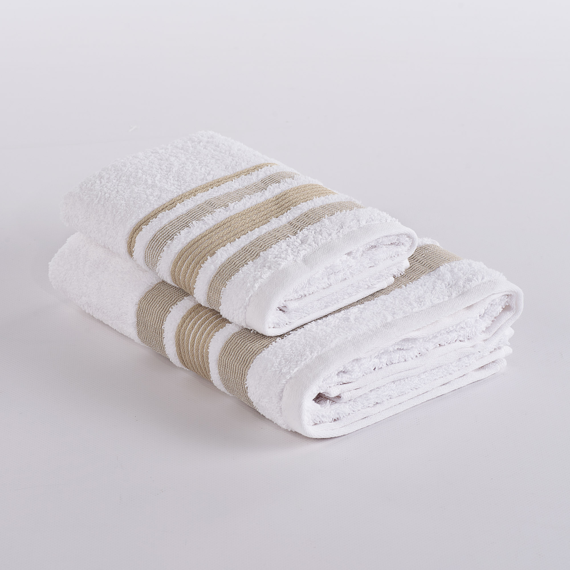 Set 1 + 1 Rigaer Leinenschwamm bianco Maè