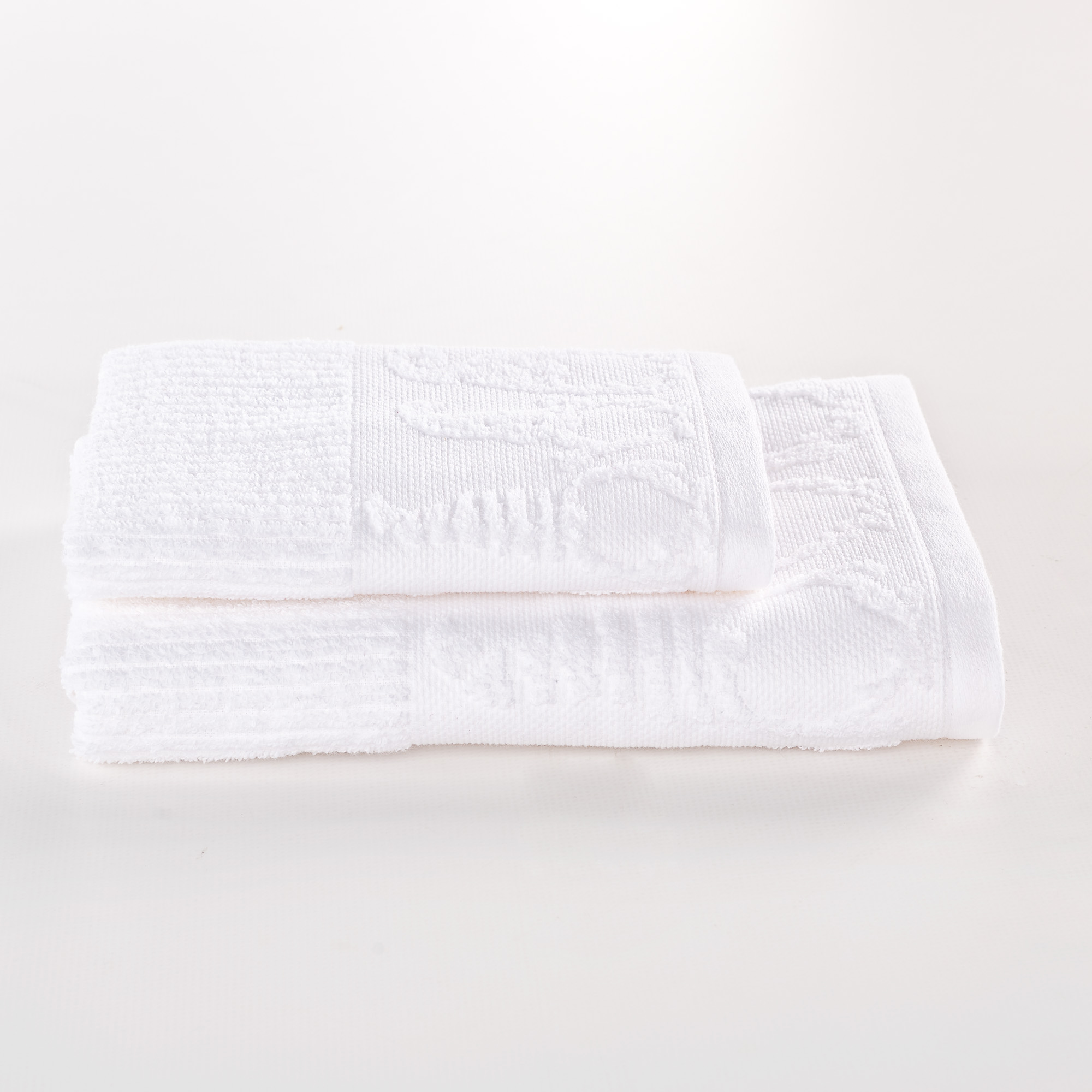 Set 1 + 1 Spugna Natale Gnomi Jacquard bianco Maè