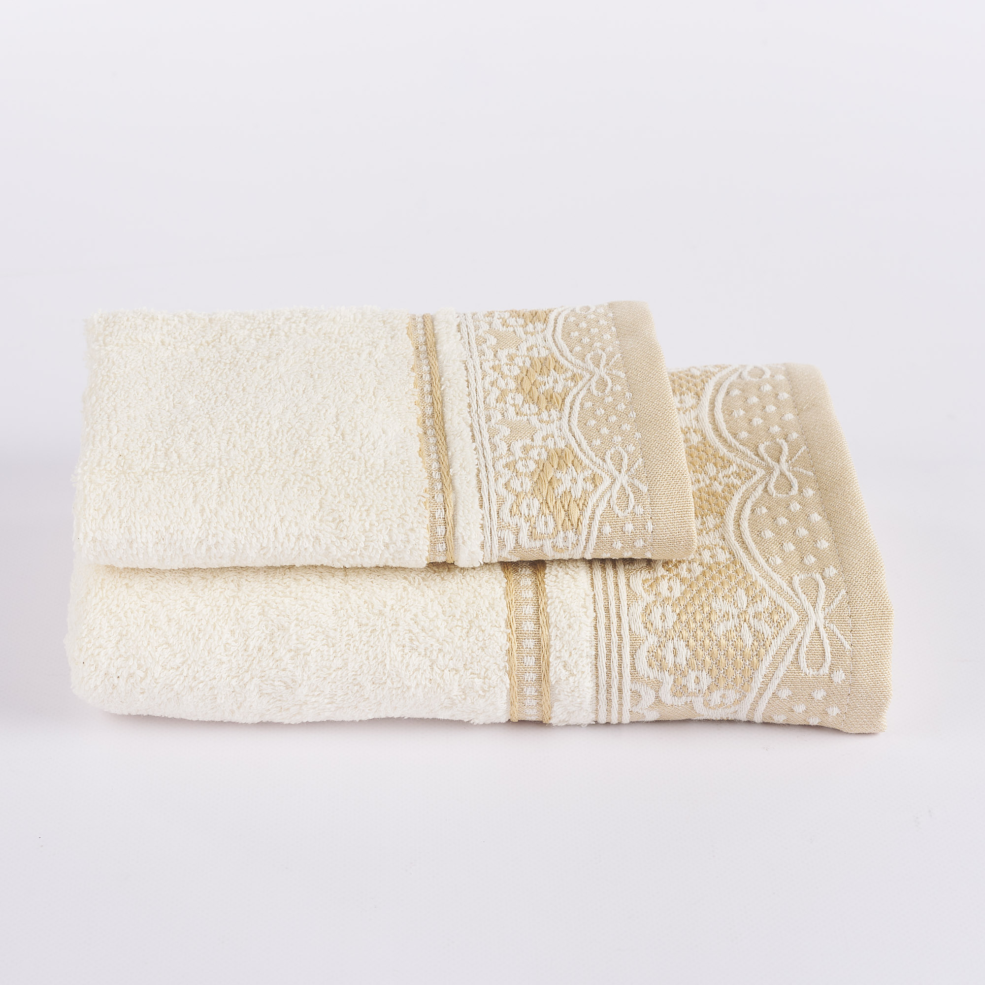 Set 1 + 1 Romantic Embroidery Sponge panna Maè