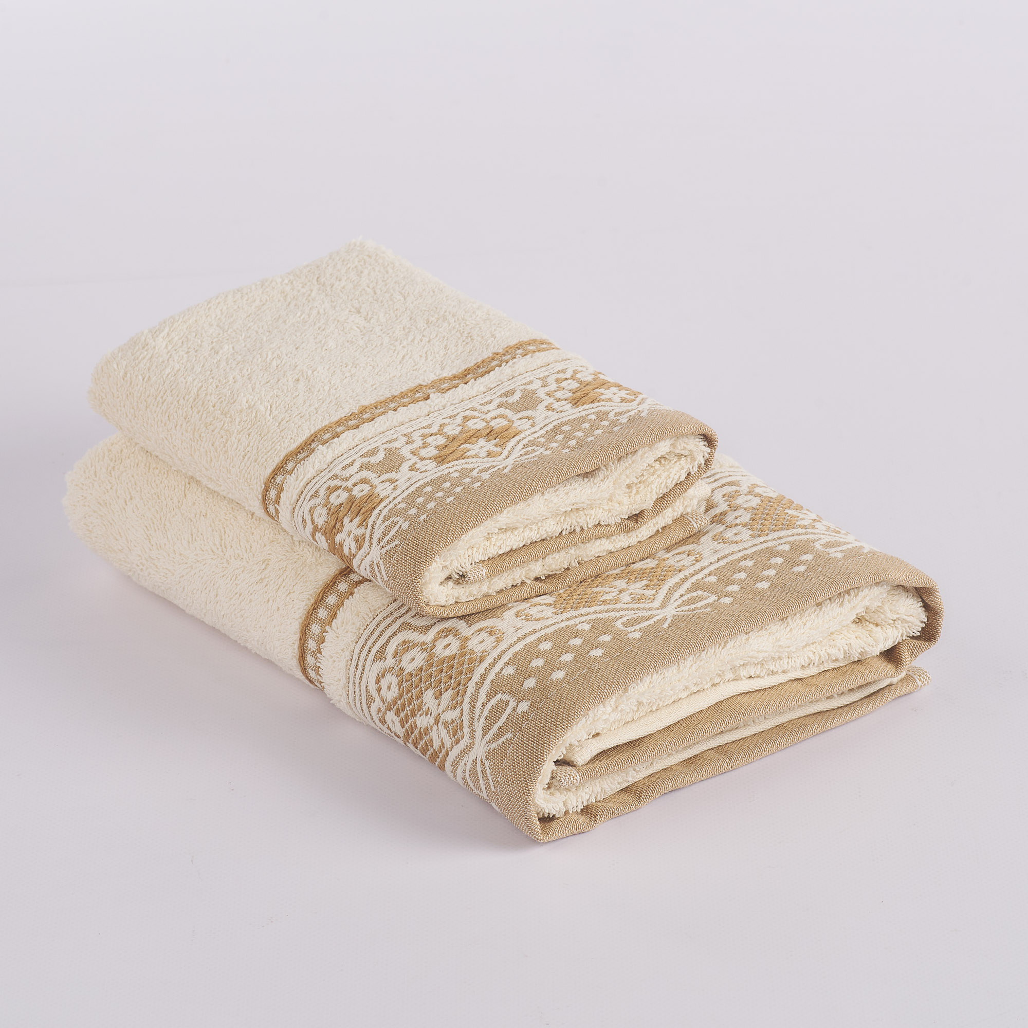 Set 1 + 1 Romantik-Stickschwamm beige Maè