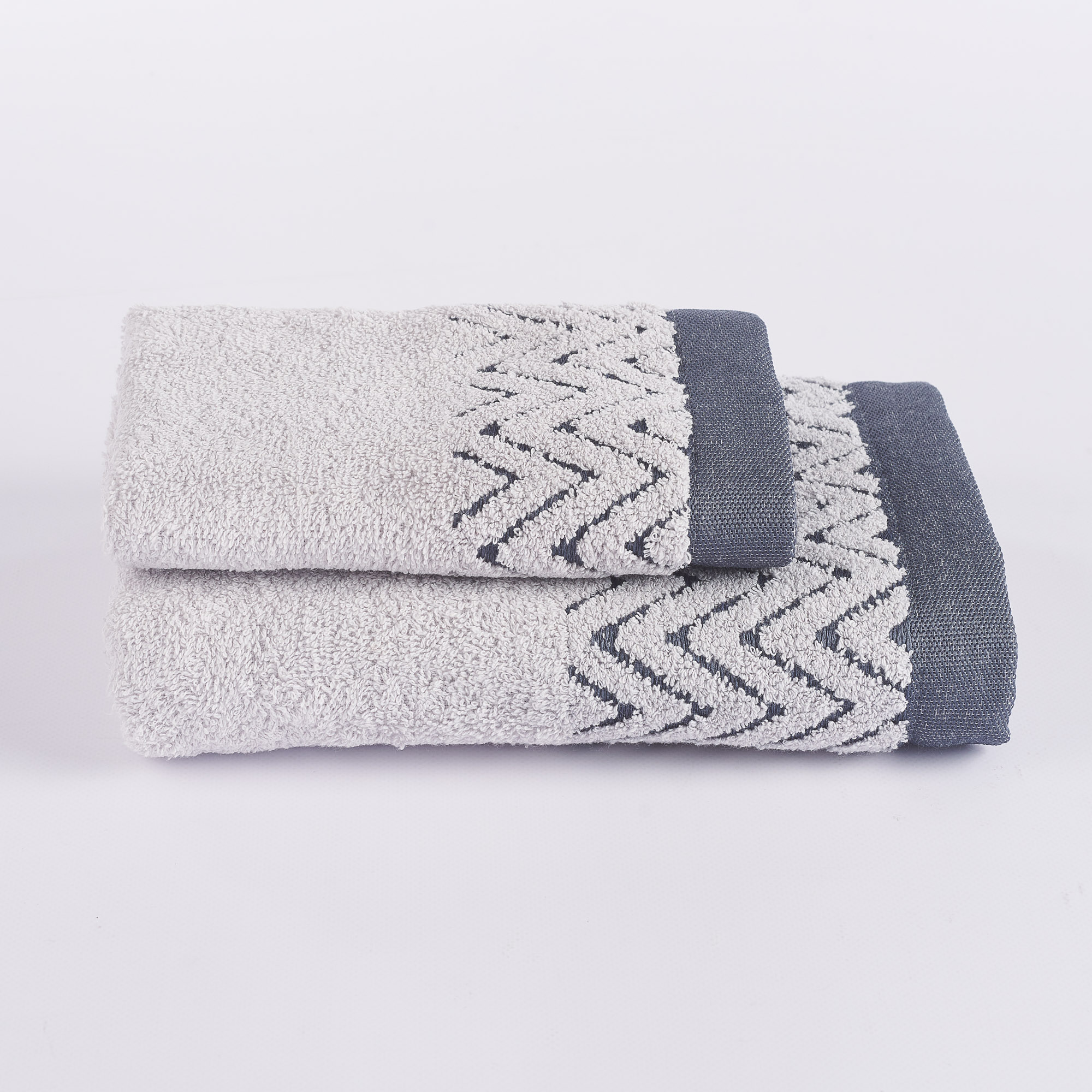 Set 1 + 1 Samba Zig Zag Sponge grigio Maè