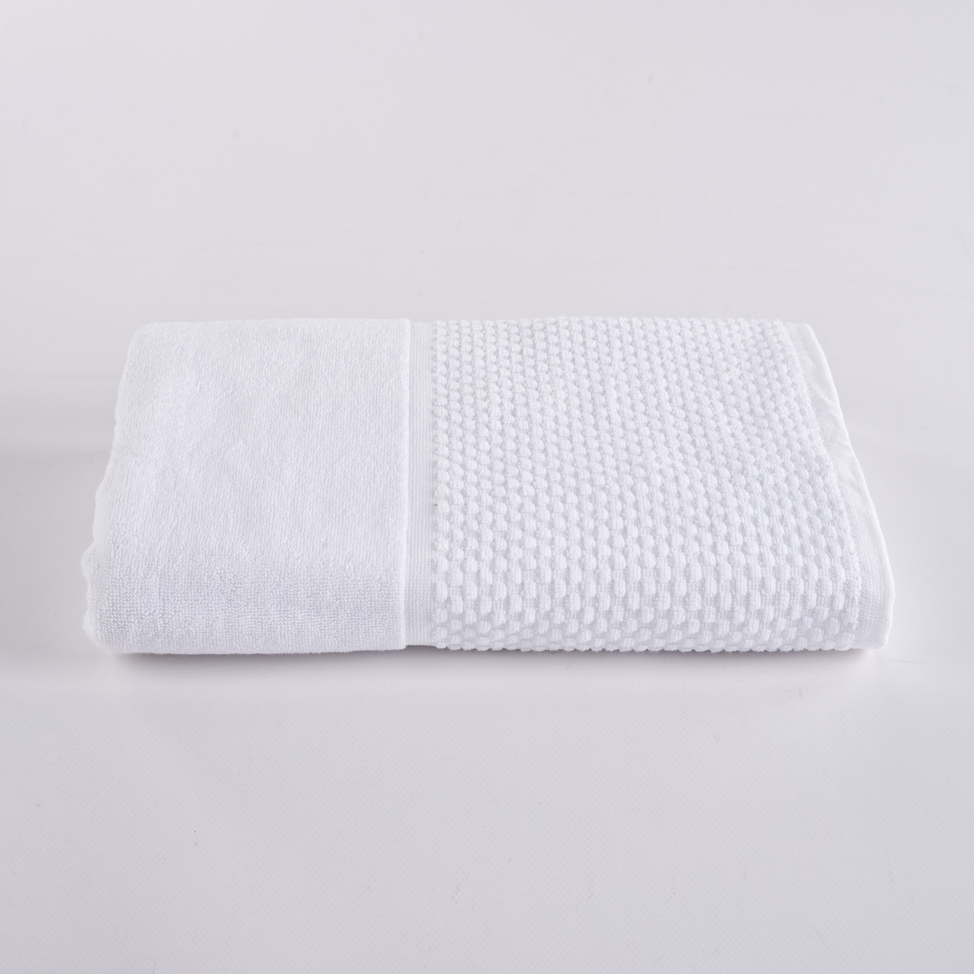 Pareo Check Towel bianco Via Roma 60