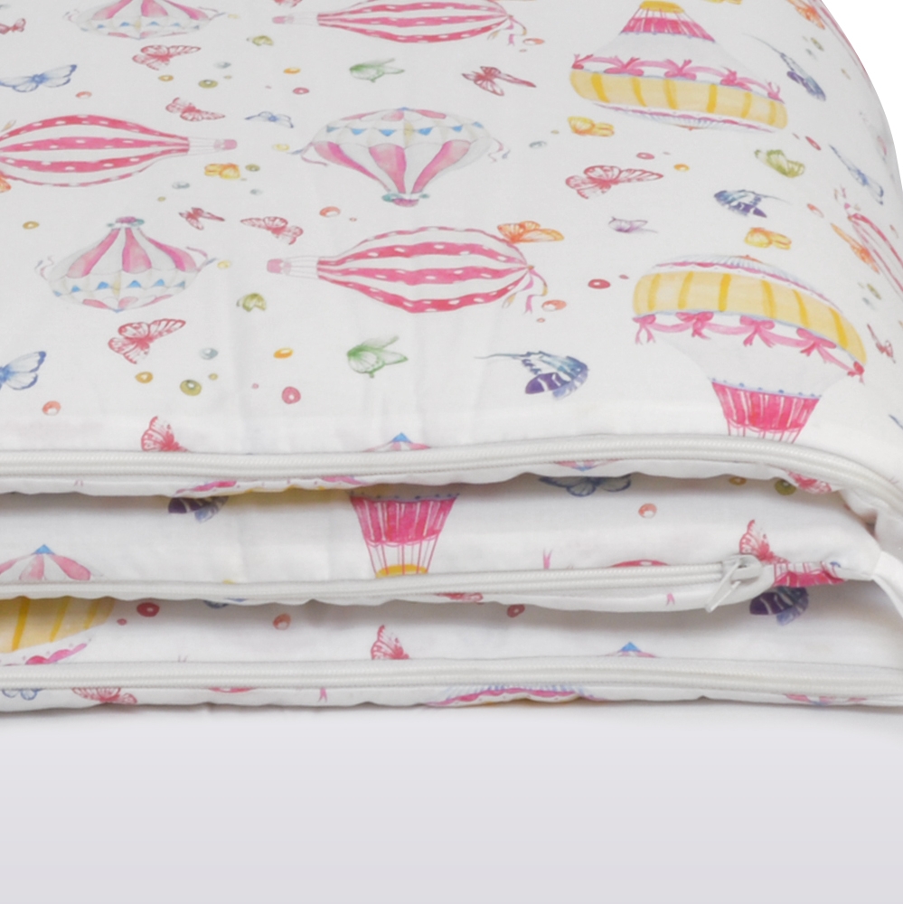 Complete set comforter cover + bumper + inner comforter Mongolfiere multicolor Maè
