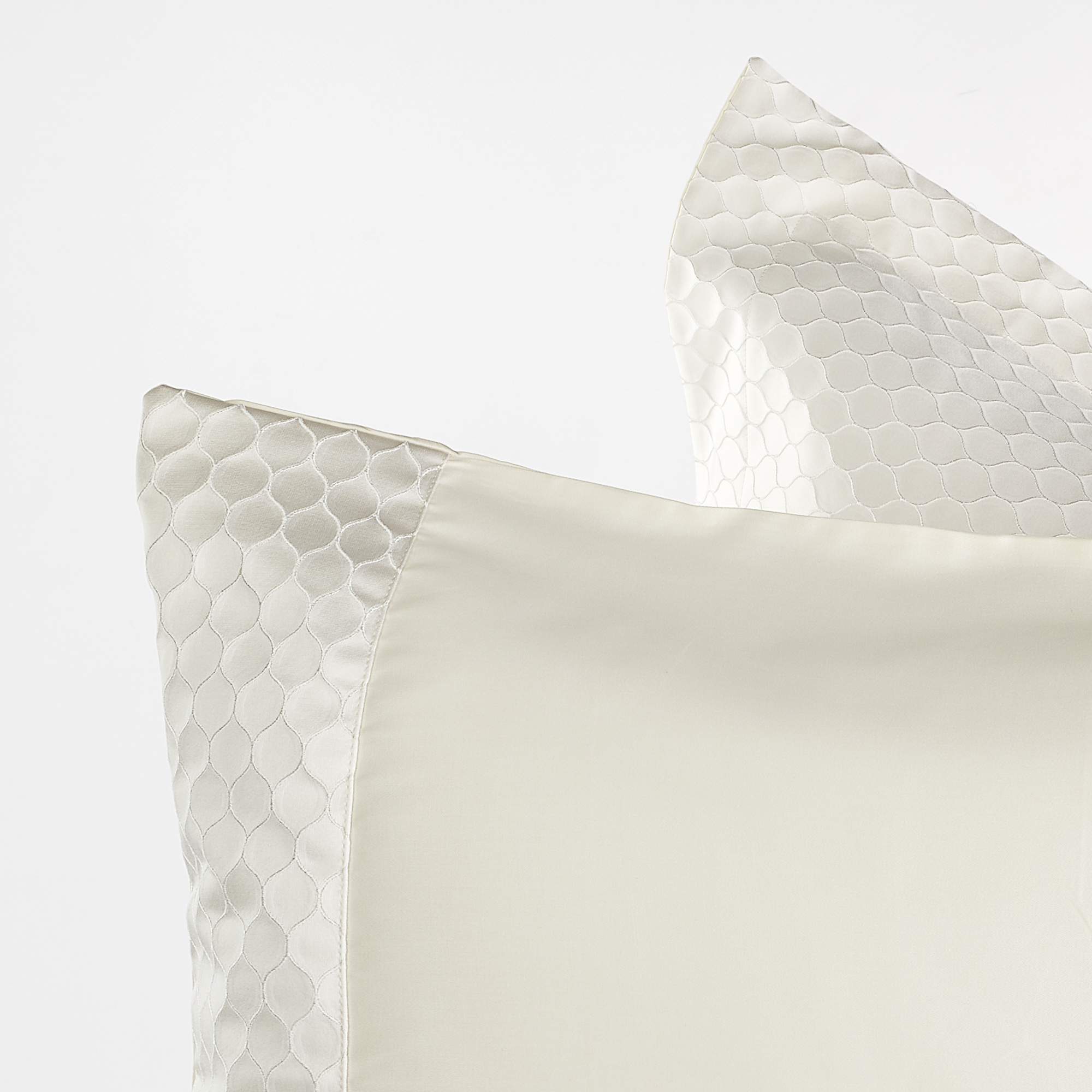 Bettbezugsset Sinuous bianco Via Roma 60