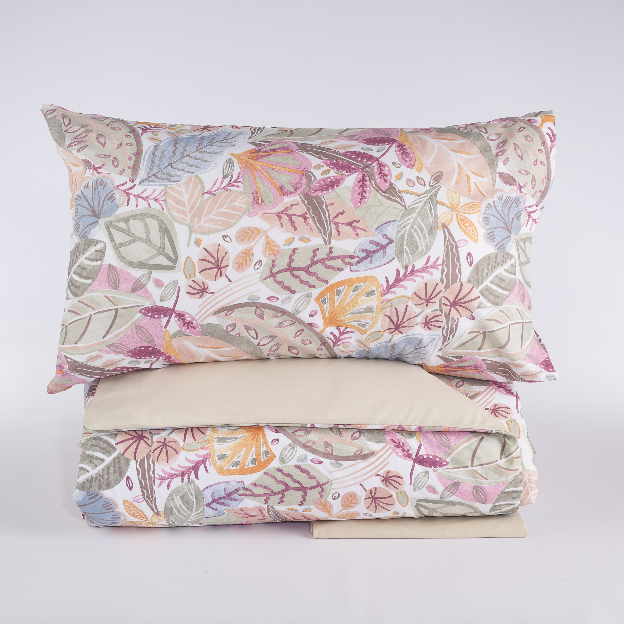 Completo Copripiumino Be Fantasy in Cotone beige Maè