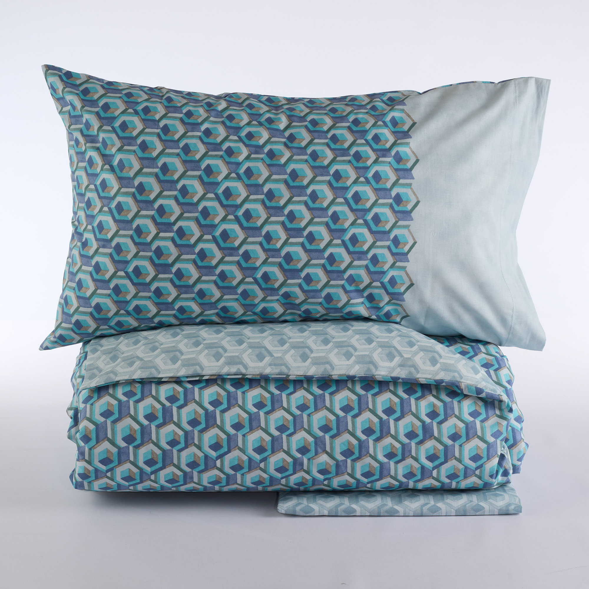 Complete Duvet Cover Cubi blu Maè