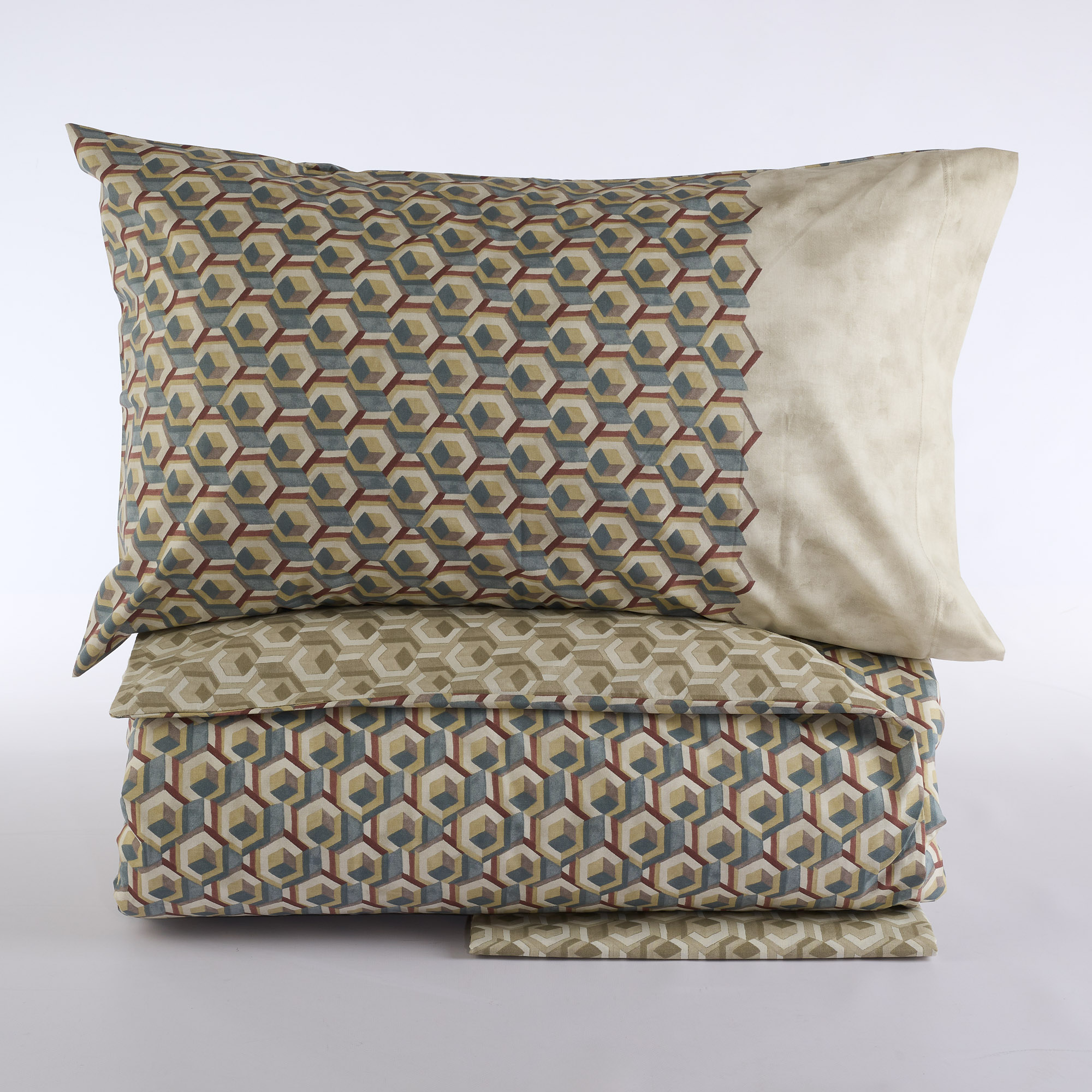 Complete Duvet Cover Cubi naturale Maè