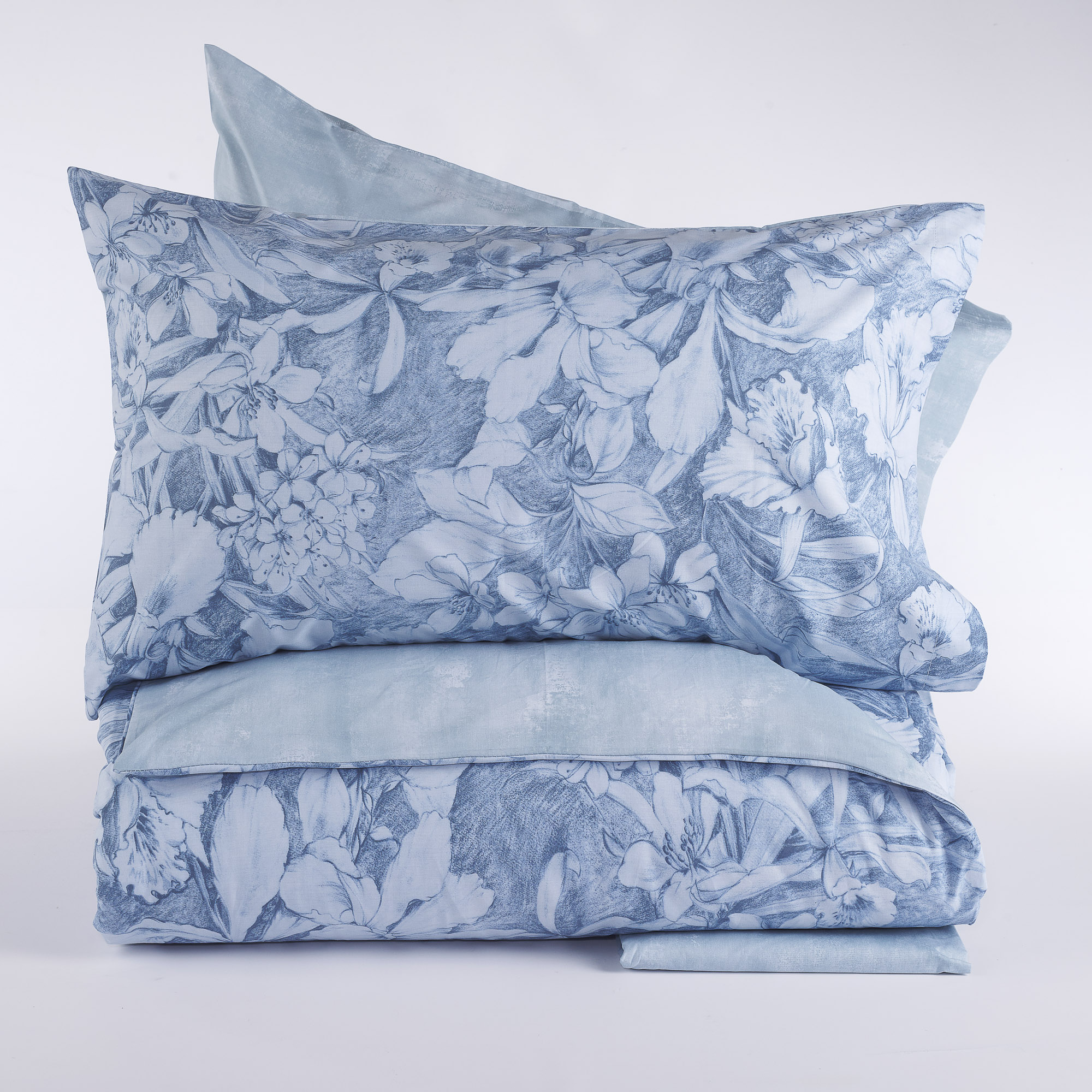 Ester Duvet Cover Set blu Via Roma 60