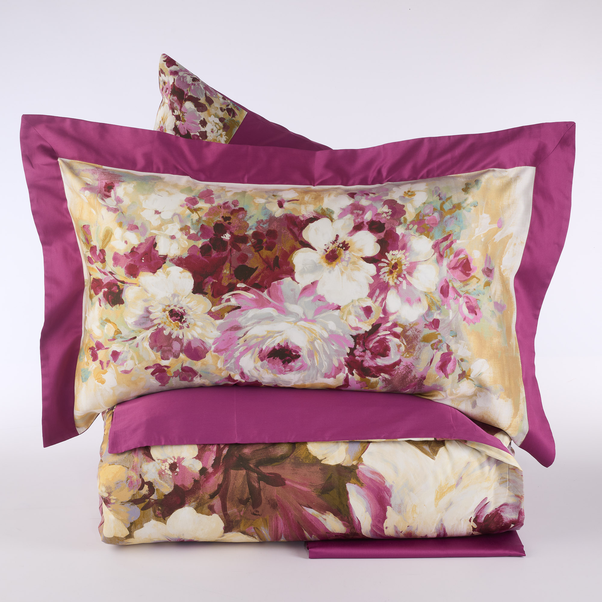 Completo Copripiumino Garda prugna Via Roma 60