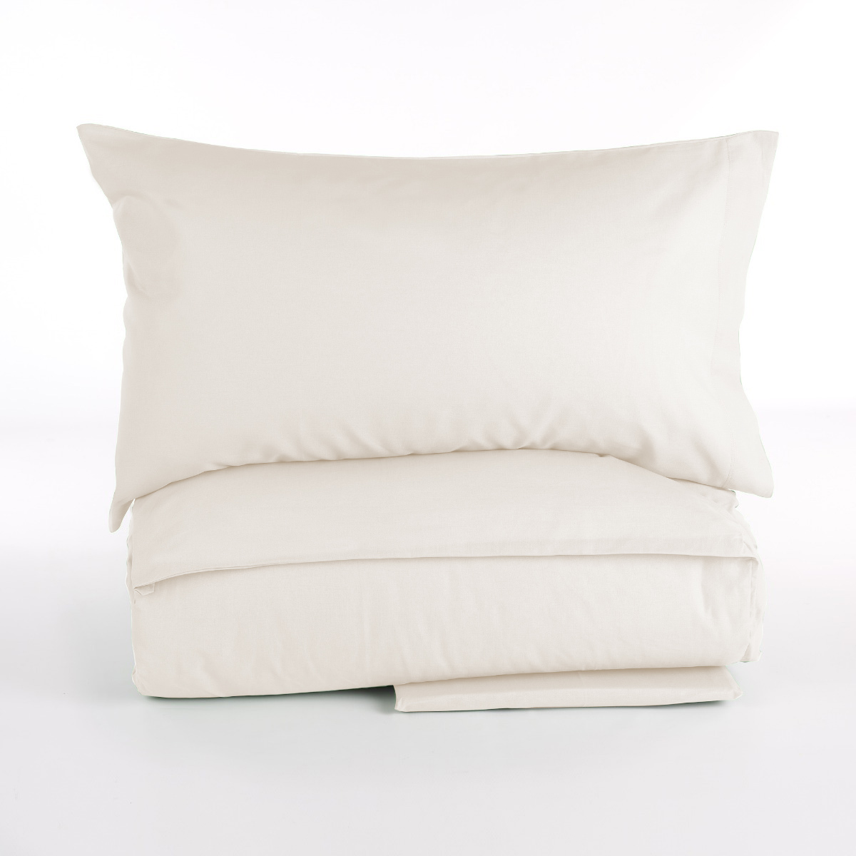 Complete comforter cover In color cotton AI25 avorio Maè