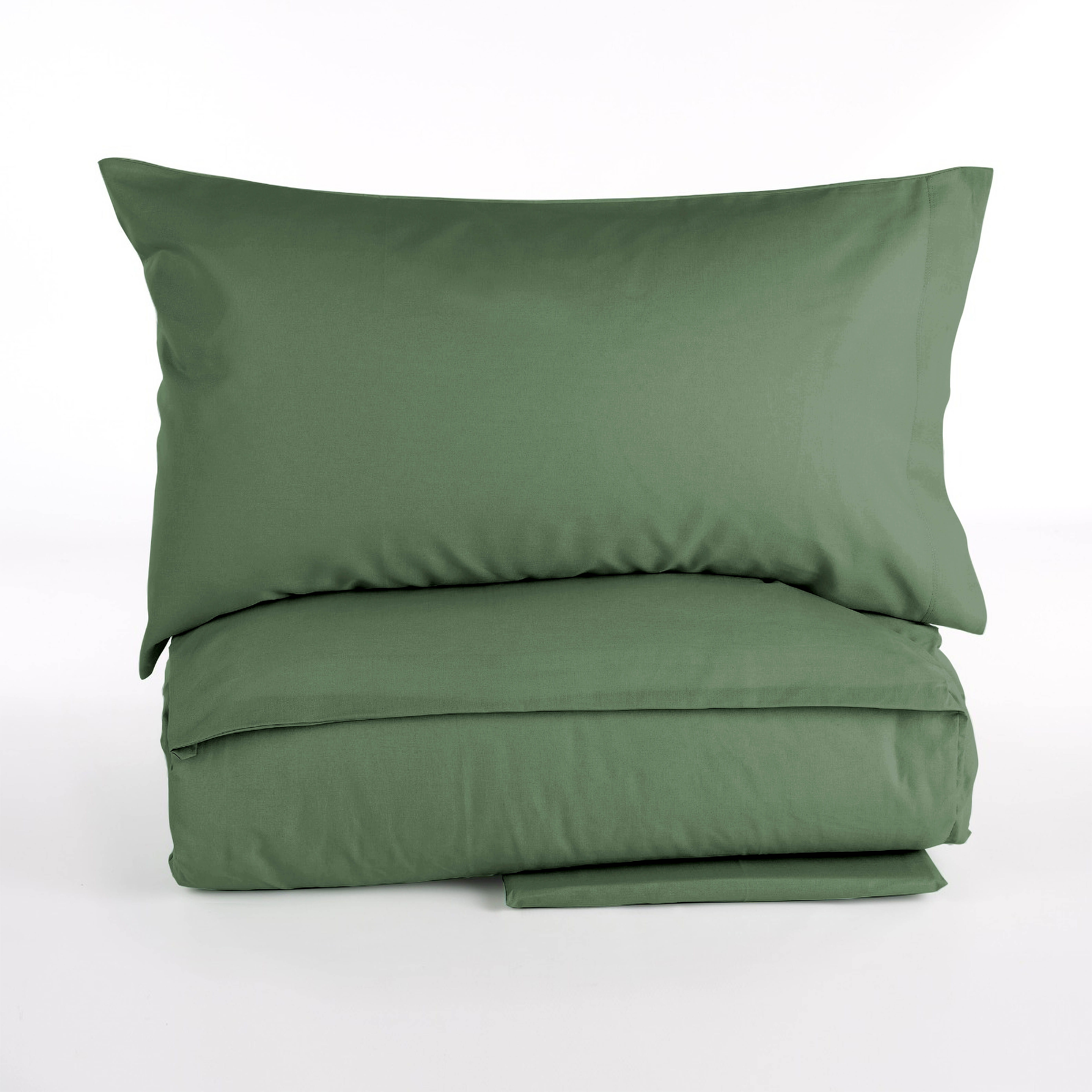 Completo copripiumino In color cotone AI25 verde Maè