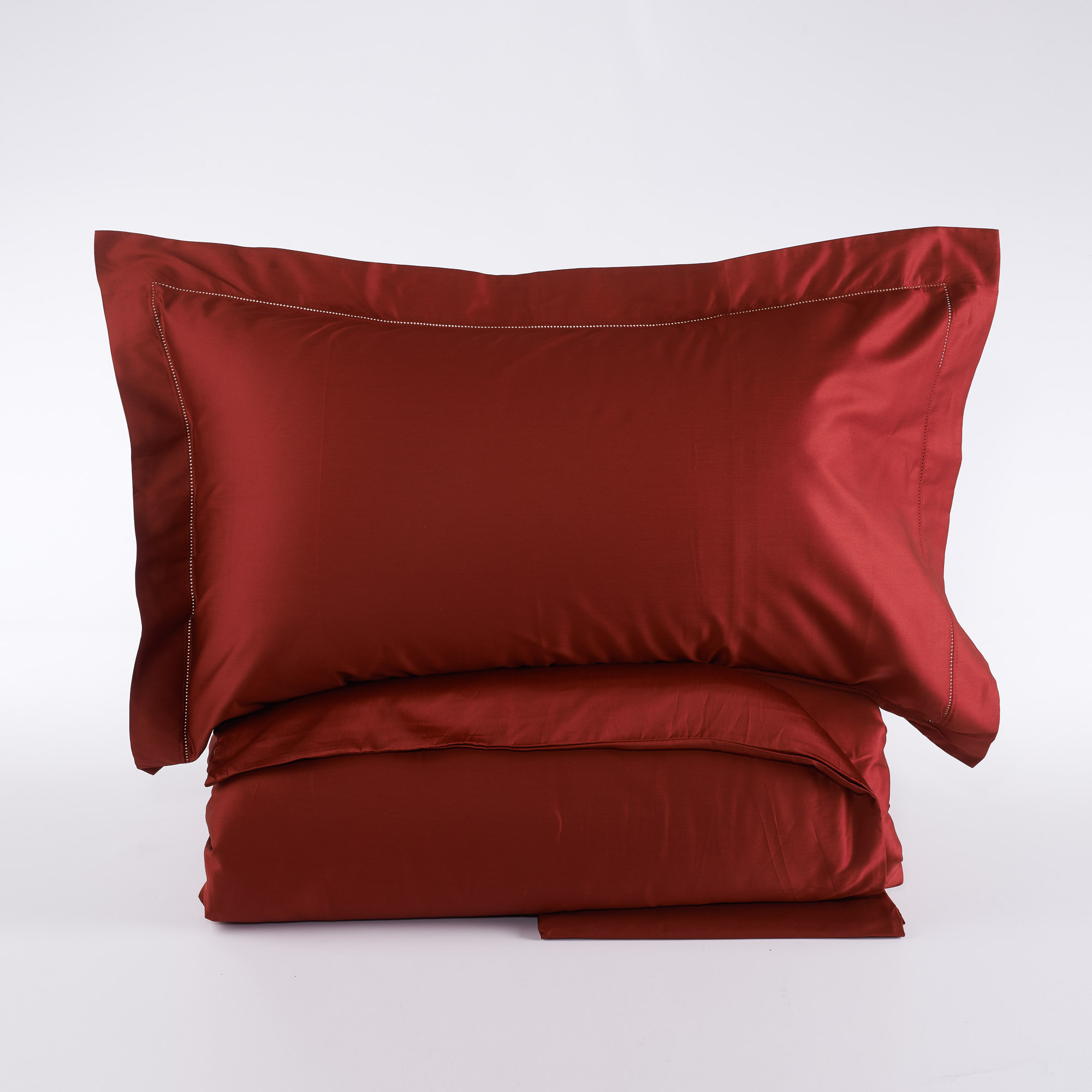 Tiffany Satin Duvet Cover Set bordeaux Via Roma 60