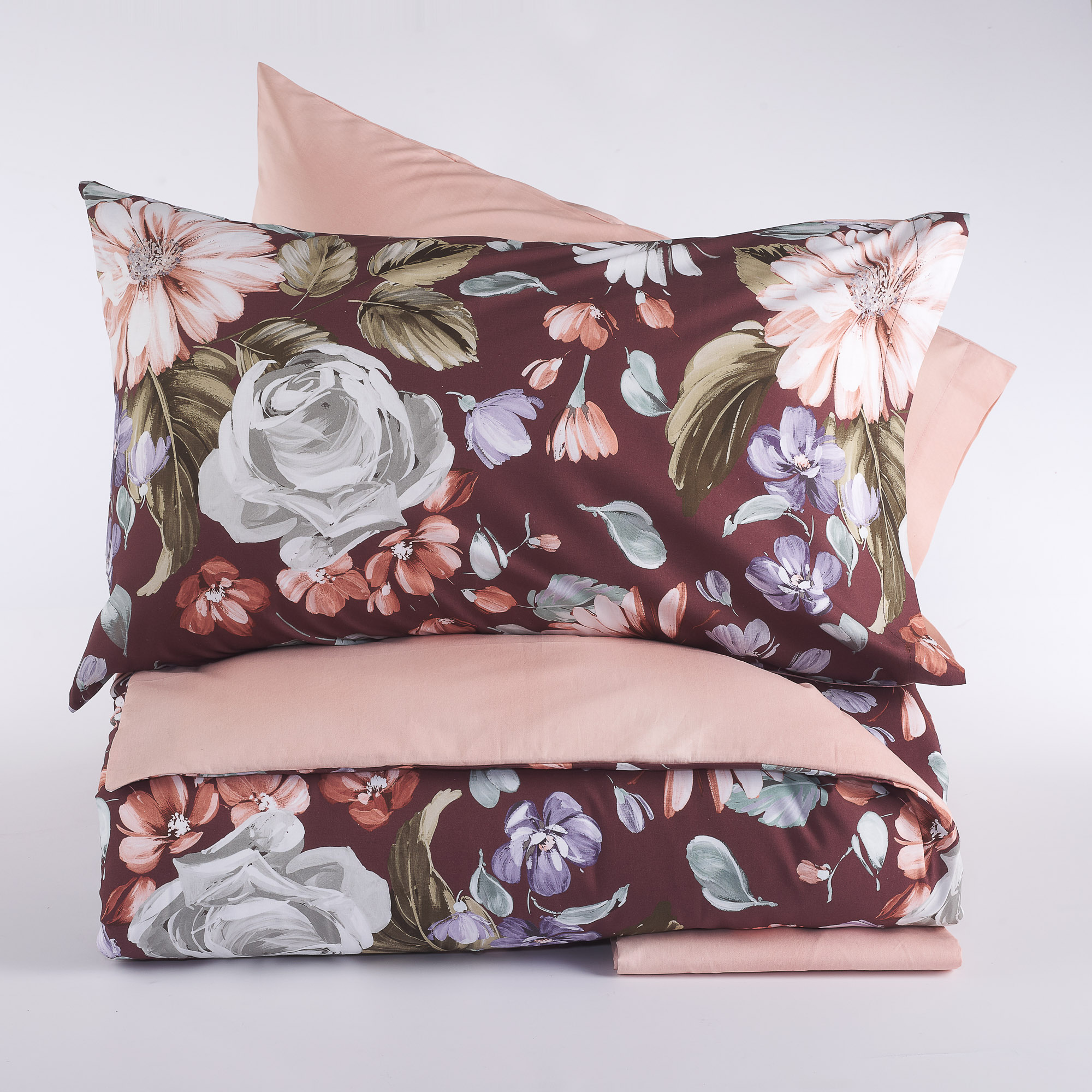 Comforter Cover Set Magda bordeaux Via Roma 60