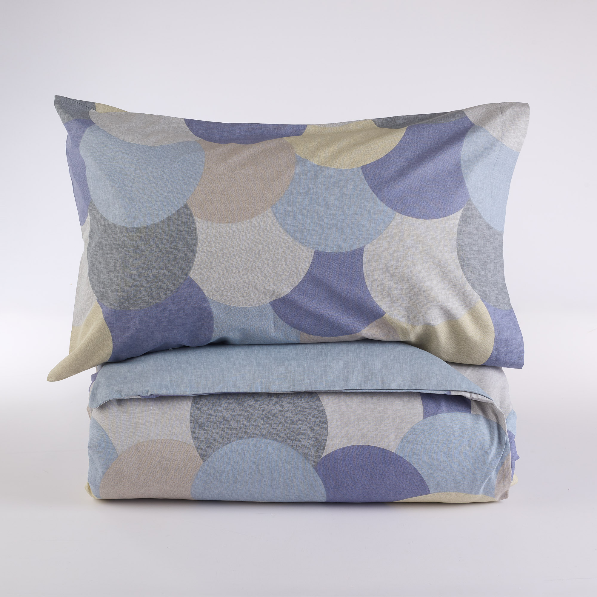 Sfera Baumwoll-Bettbezugsset blu Maè