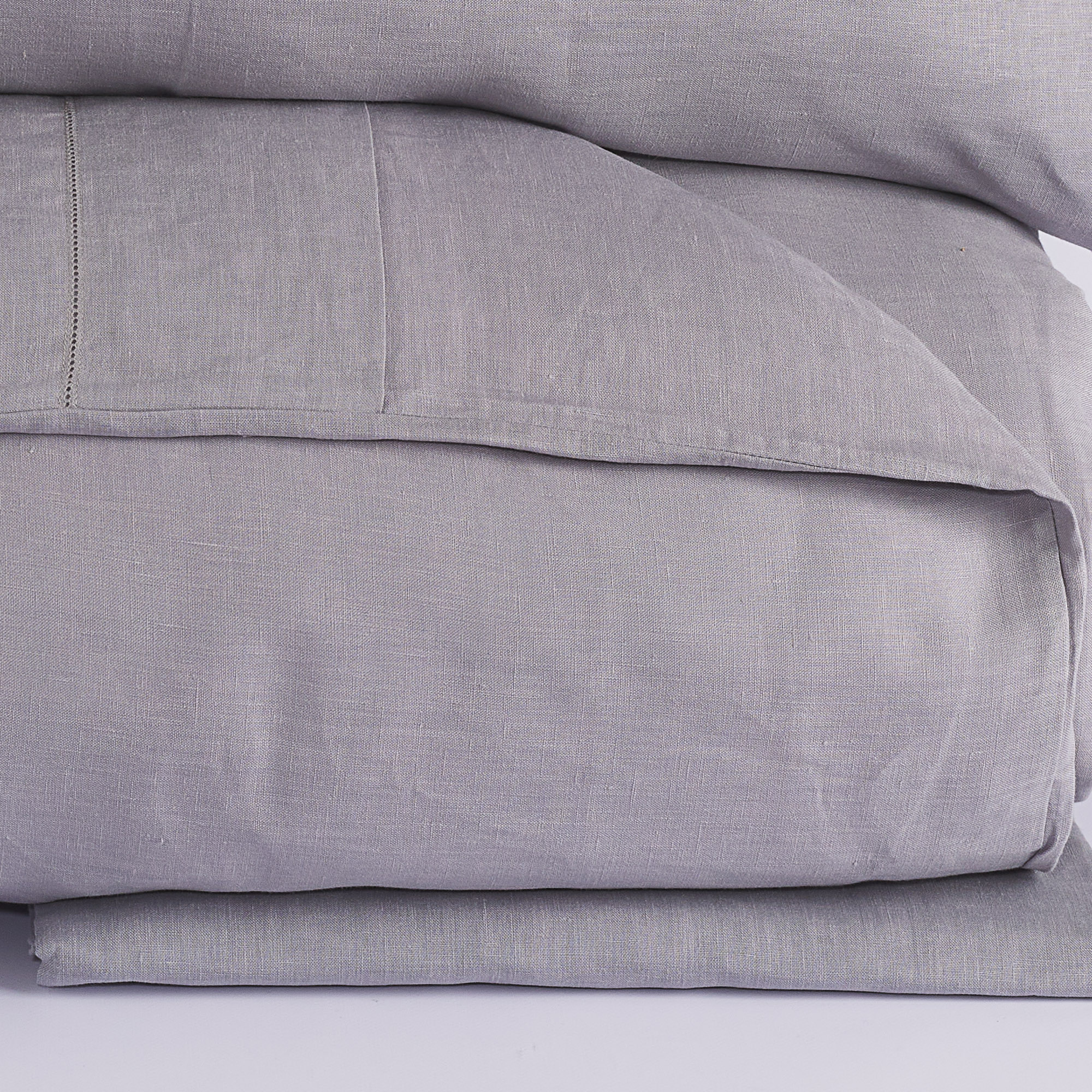 Sharm double comforter cover set grigio Via Roma 60