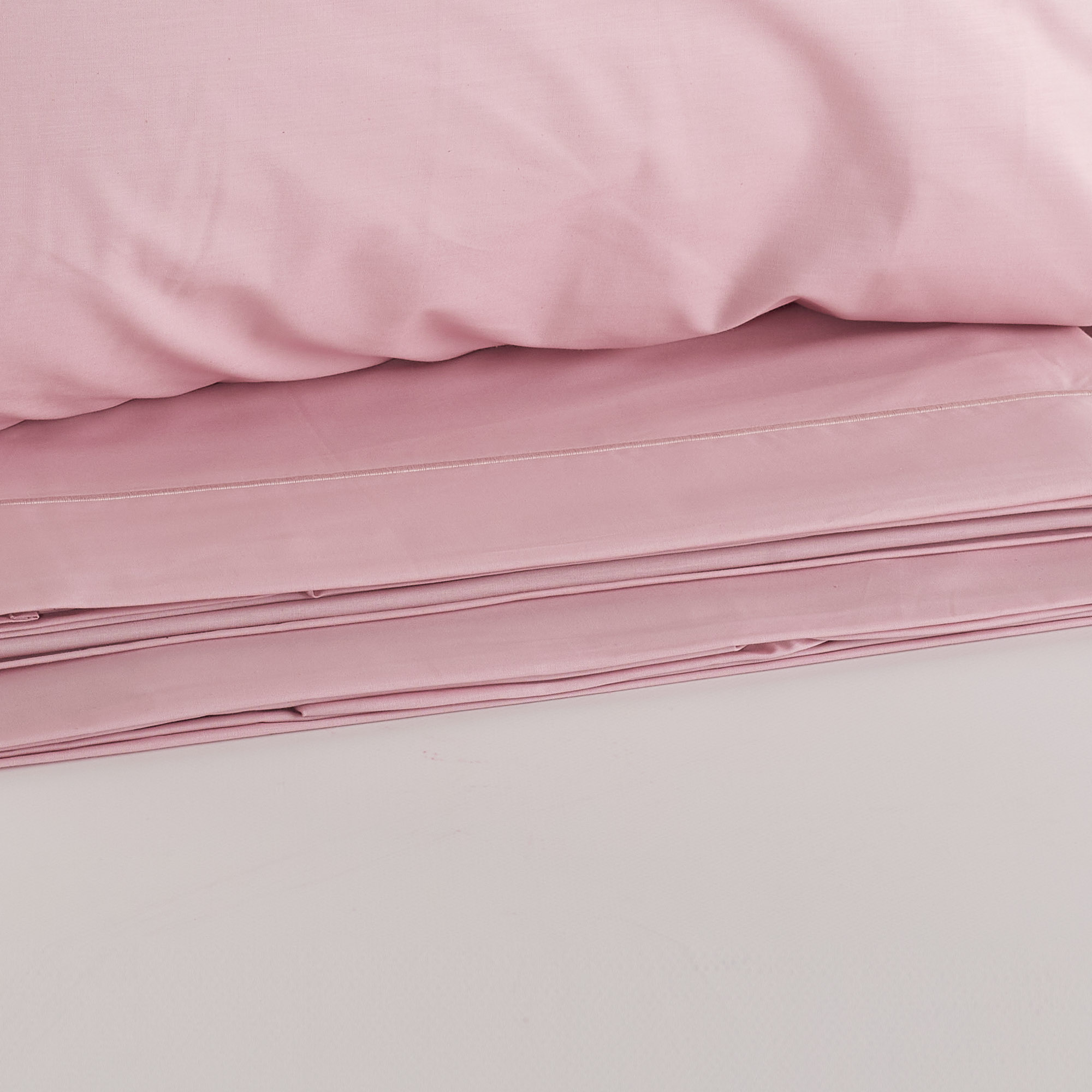 Bourdonne sheet set rosa antico Maè