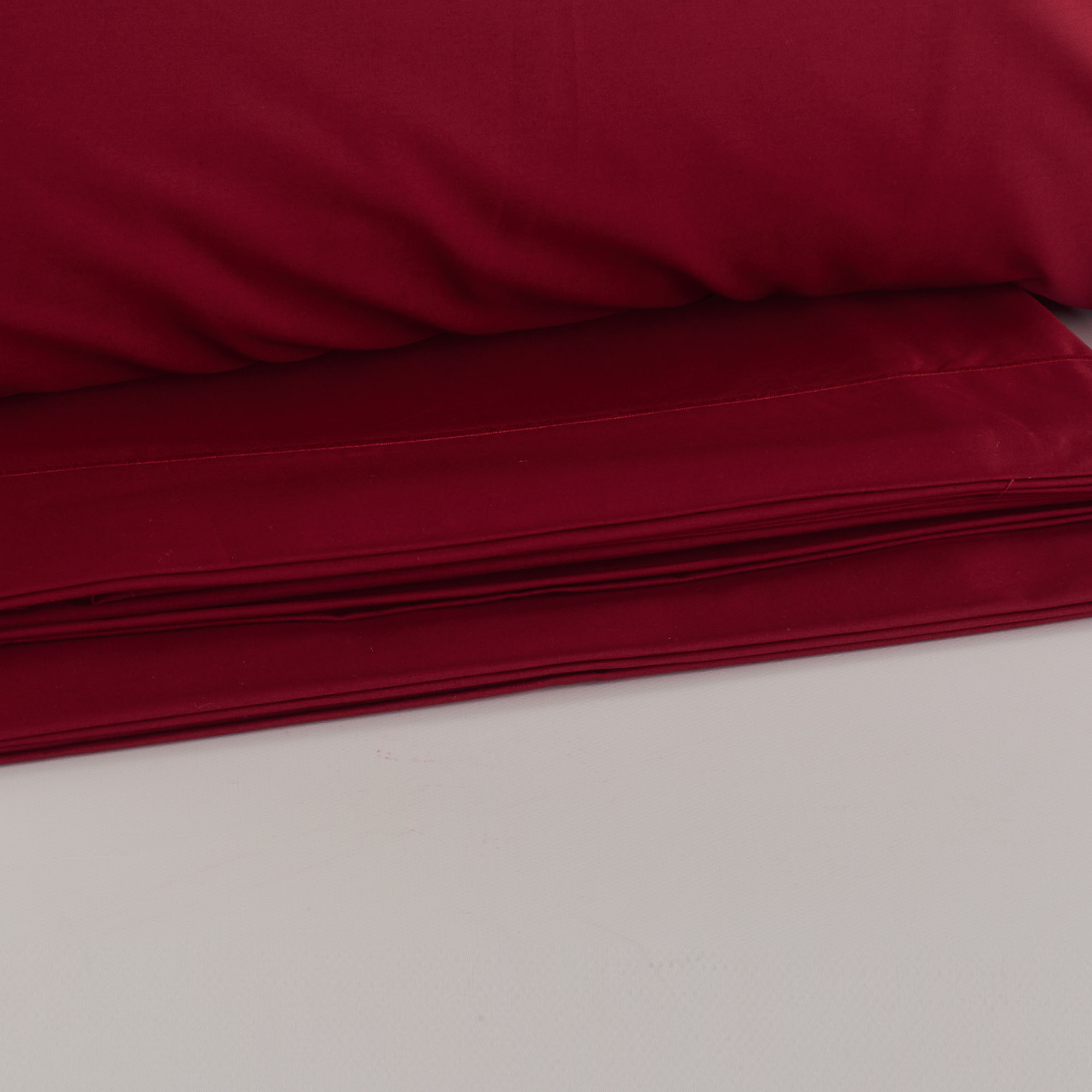 Bourdonne sheet set bordeaux Maè