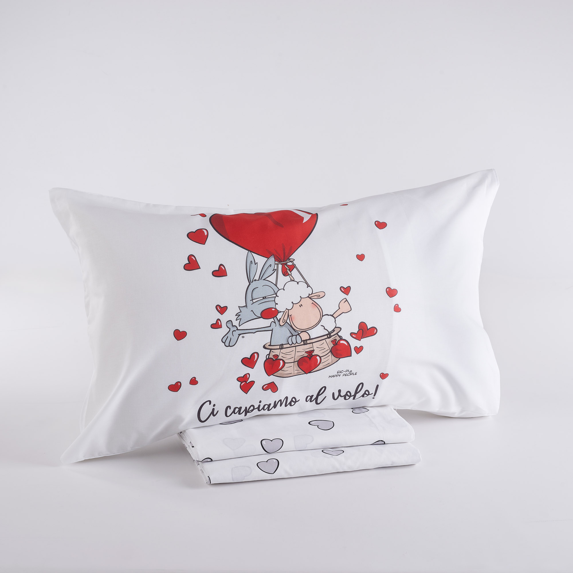 Completo Lenzuola Capirsi Al Volo perla Happy People