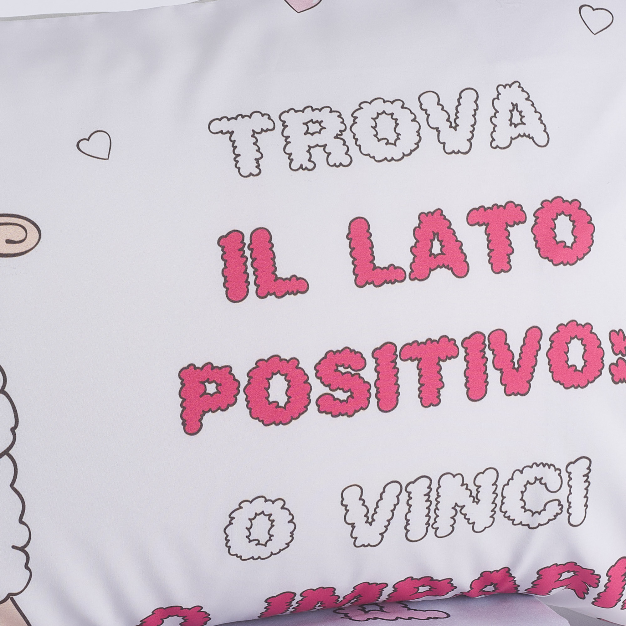 Completo Lenzuola Copriletto Lato Positivo perla Happy People