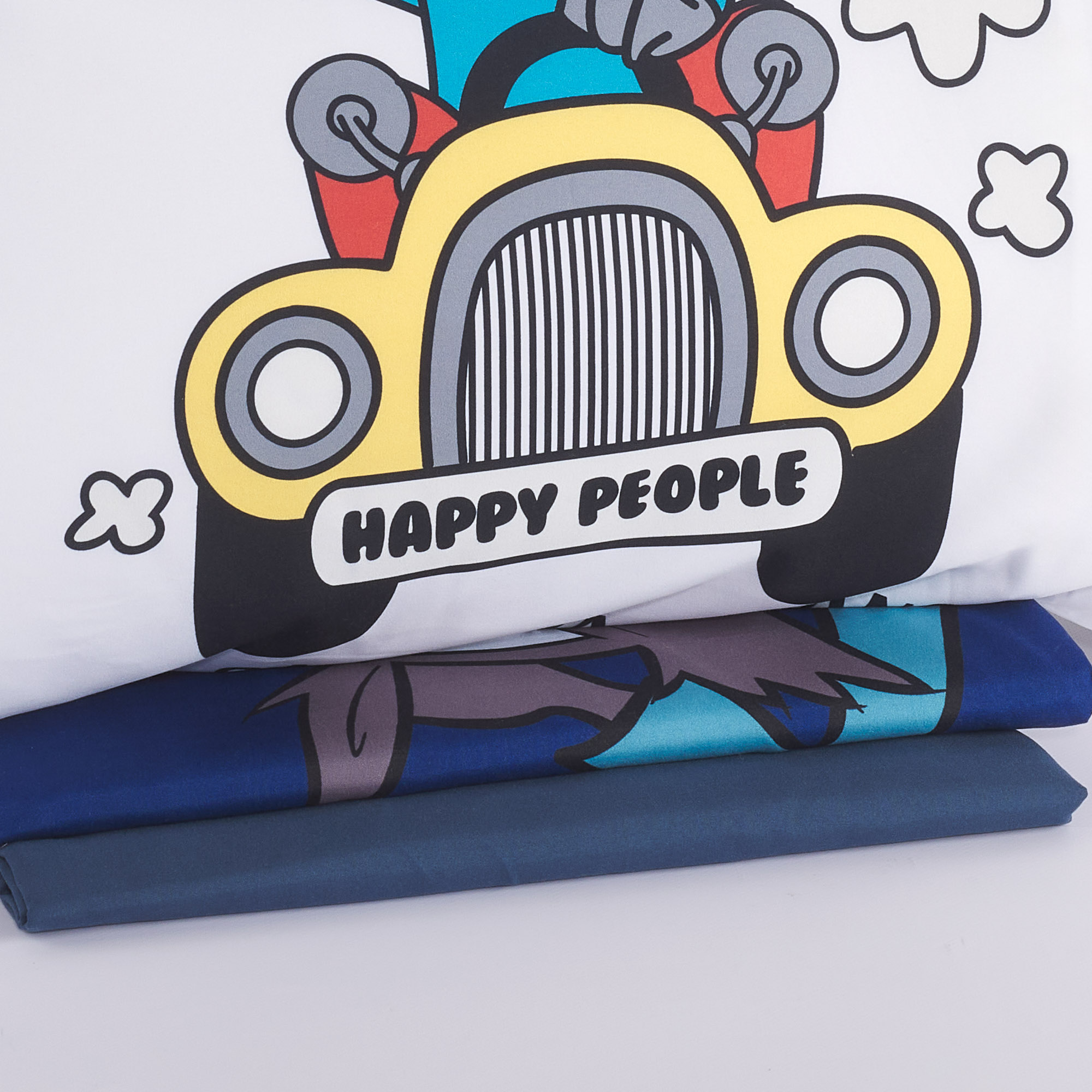 Tagesdecke Laken Set Va Lontano blu Happy People