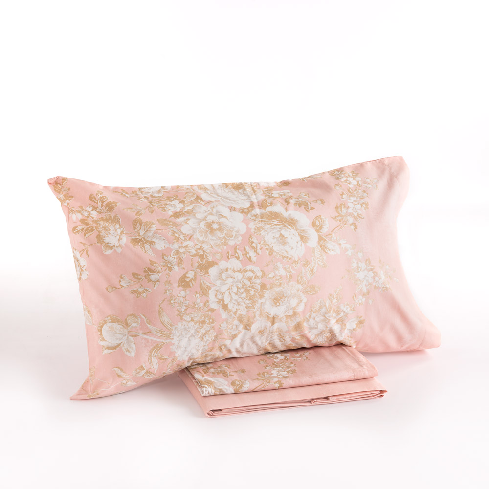 Gelsa Bettwäsche-Set aus warmer Baumwolle rosa antico Maè