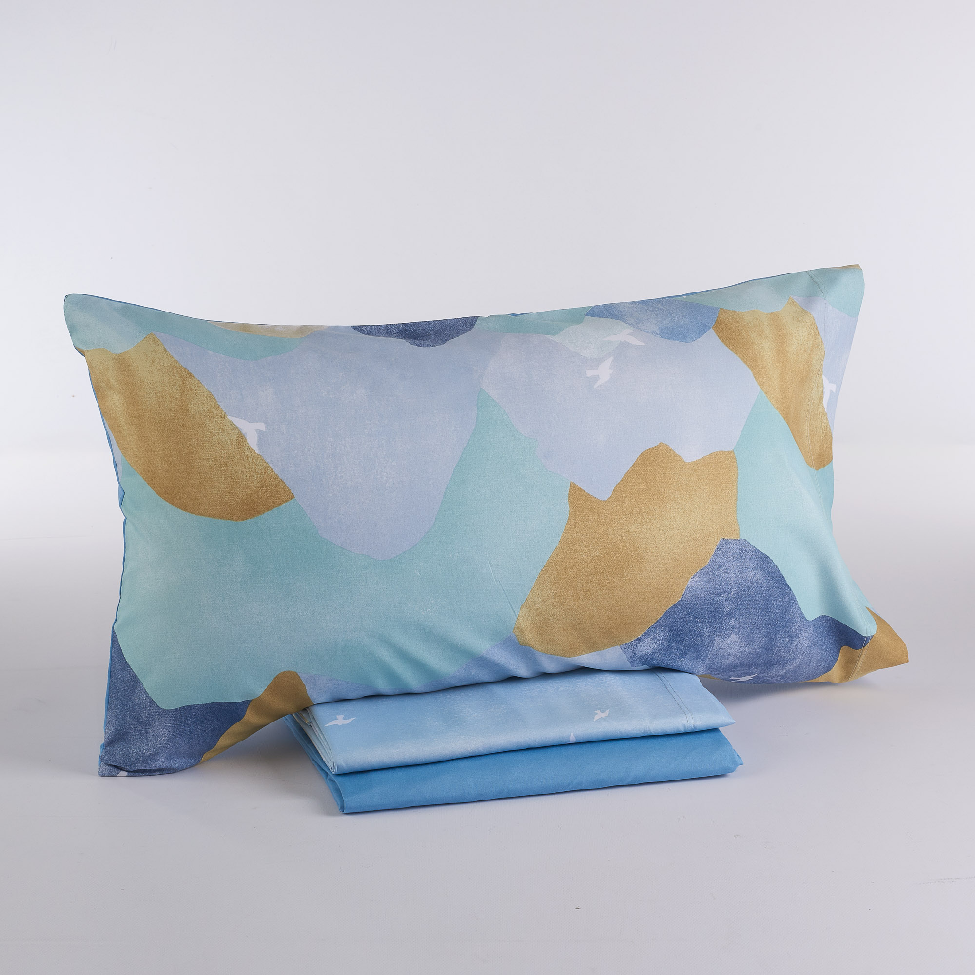 Hyma No Iron Sheet Set acqua Maè