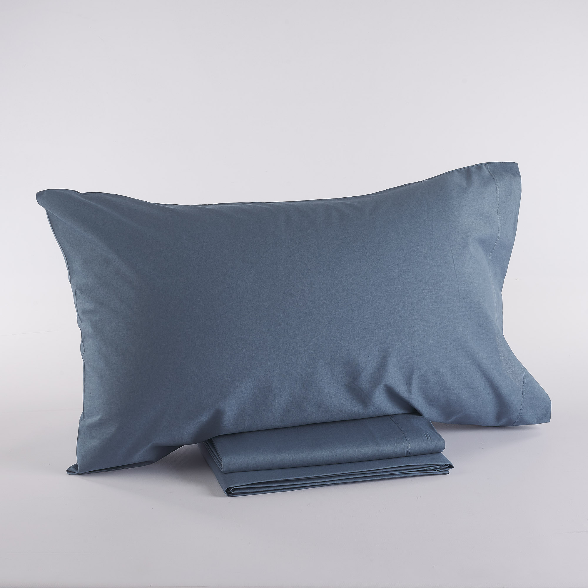 Completo Lenzuola In color no stiro blu notte Maè