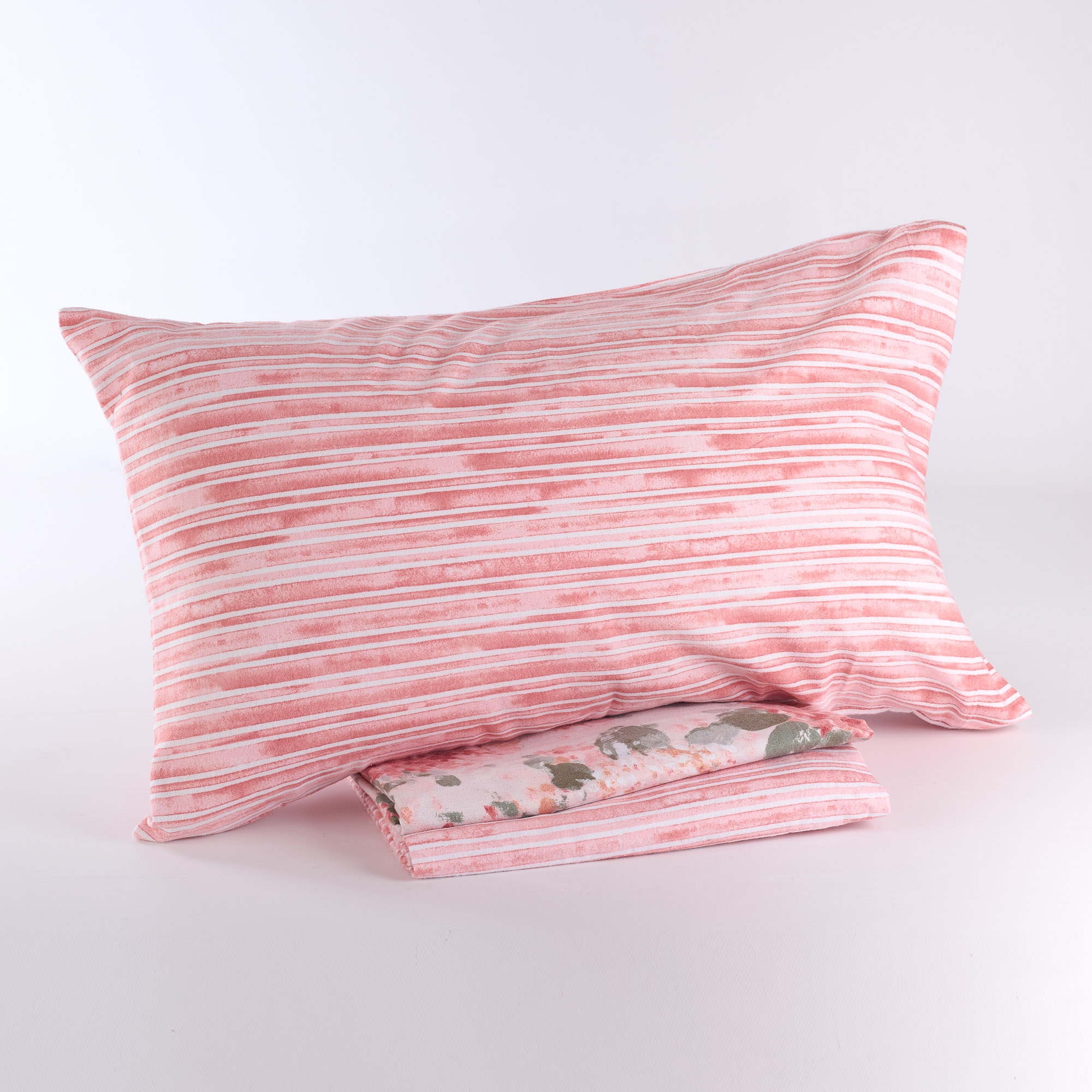 Complettes Flanellbettwäsche-Set Courmayeur Fiori cipria Made in Italy