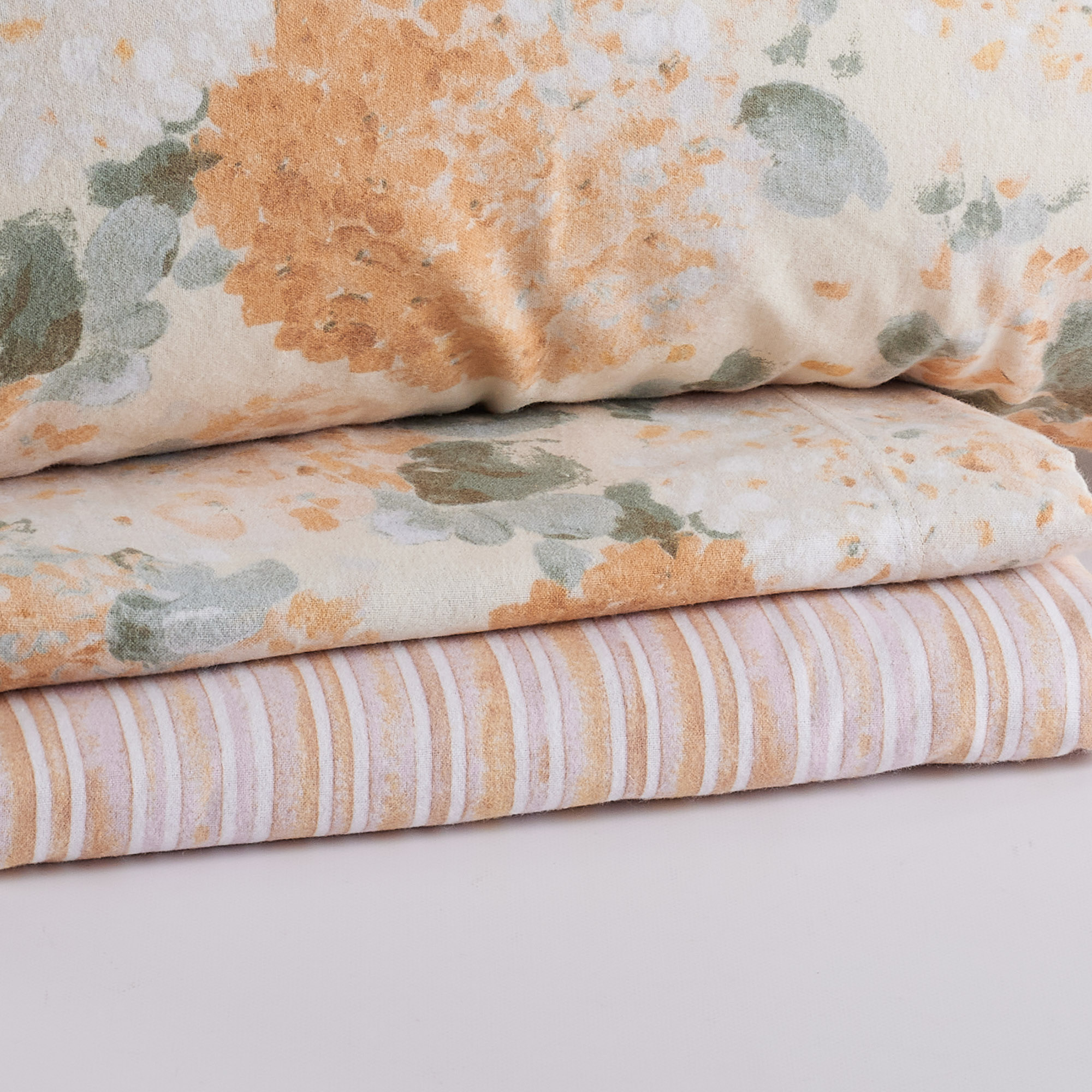 Le Telerie Set Lenzuola Singolo in Flanella, Caldo, Morbido, 100% Cotone, Lenzuolo Sotto + Lenzuolo Sopra + 1 Federa, Comfort, per Pelli Sensibili, non Stringe in Lavatrice. Colore: Rosa/Grigio