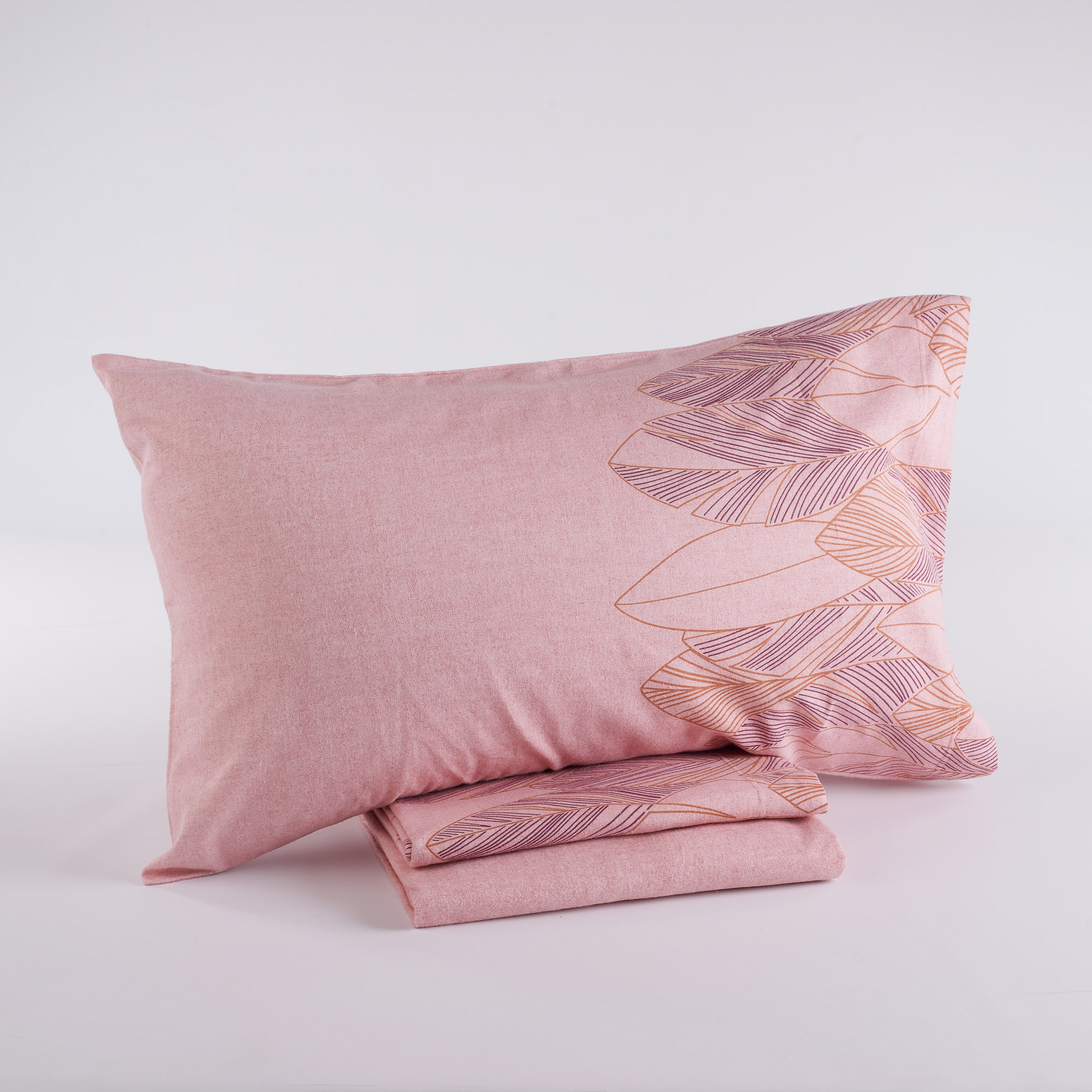 Montreal Flanell Bettlaken Set rosa Maè