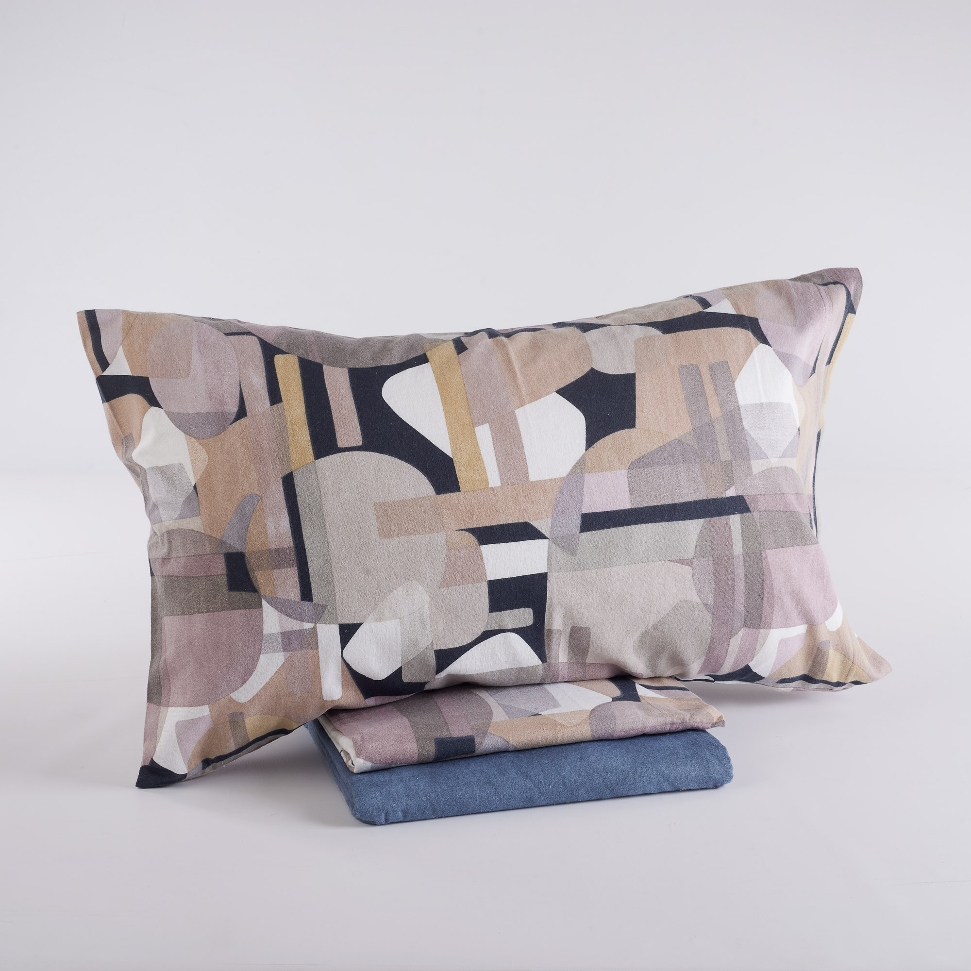 Completo Lenzuola in flanella Scuba blu Maè