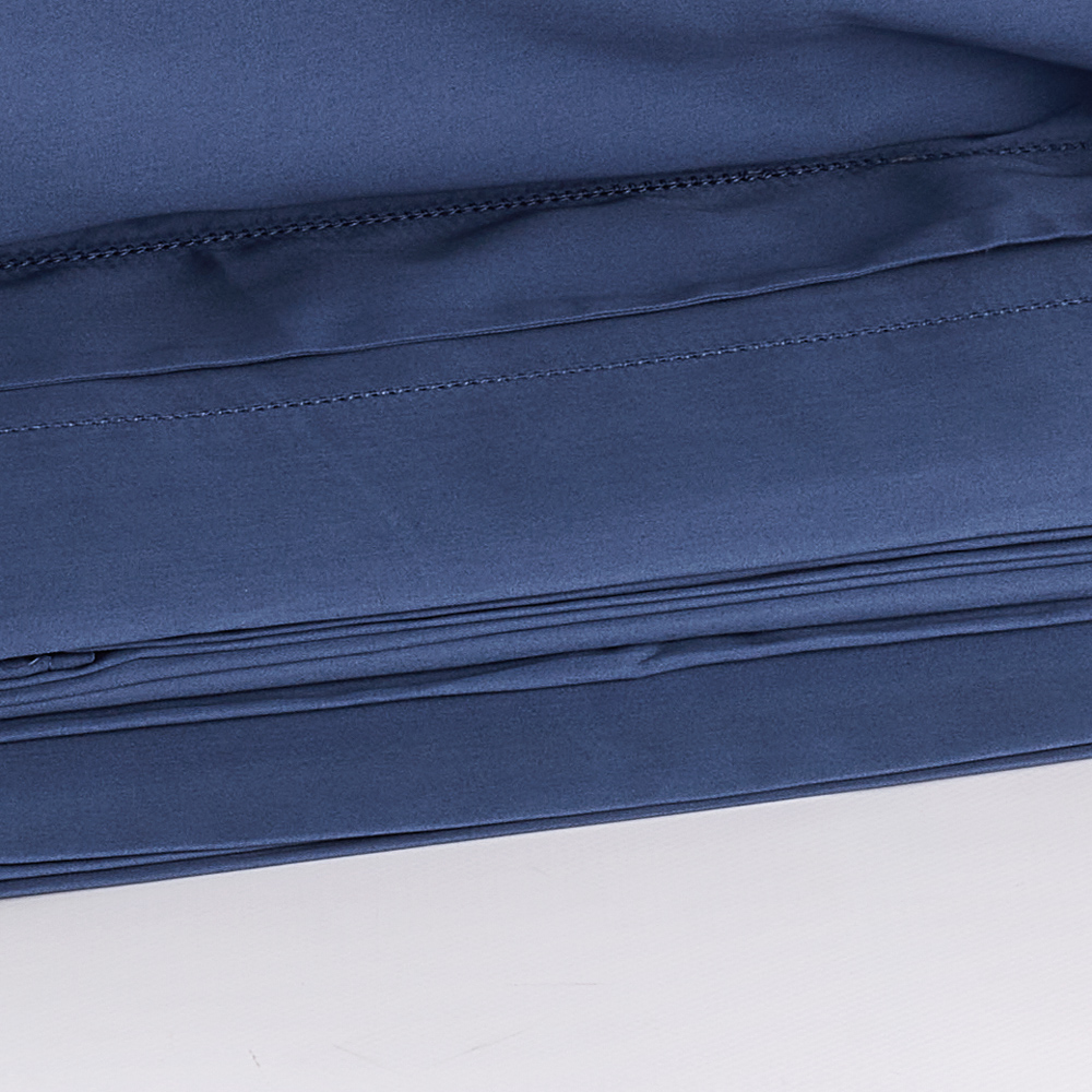 Completo Lenzuola in Raso Tiffany blu jeans Via Roma 60