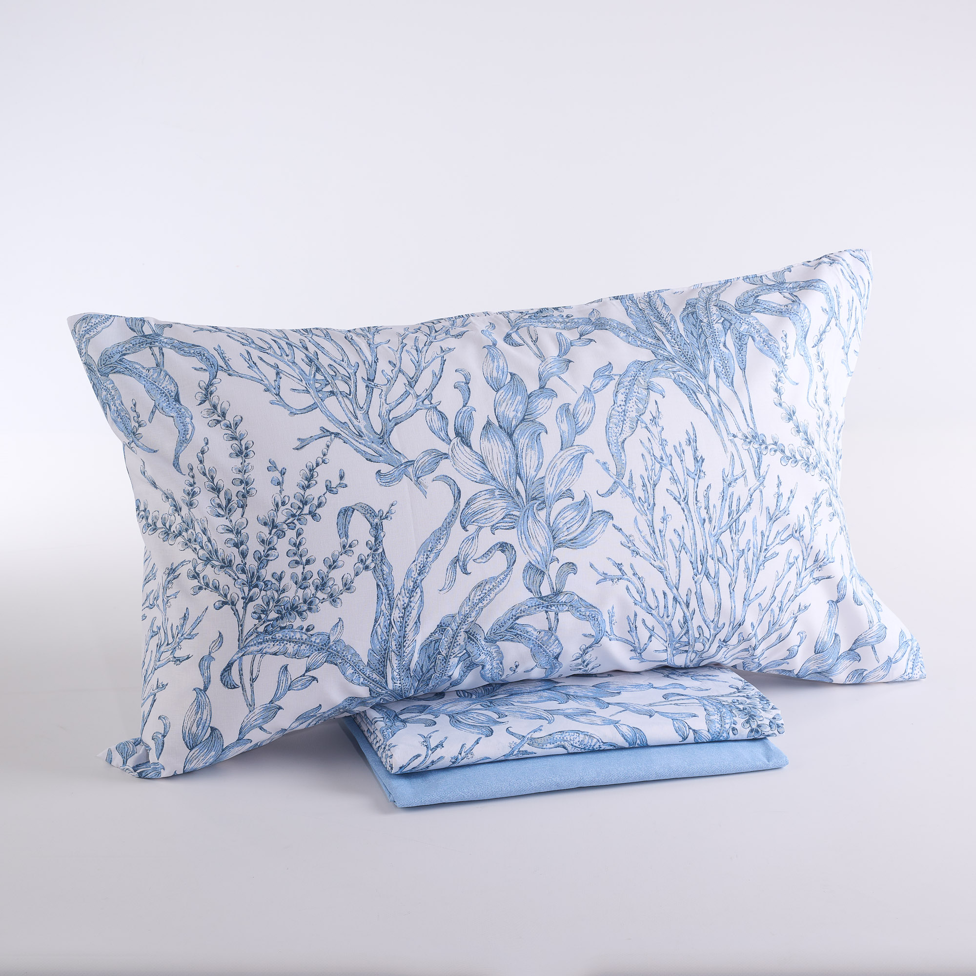 Marina D'Etoile Cotton Sheet Set blu Maè