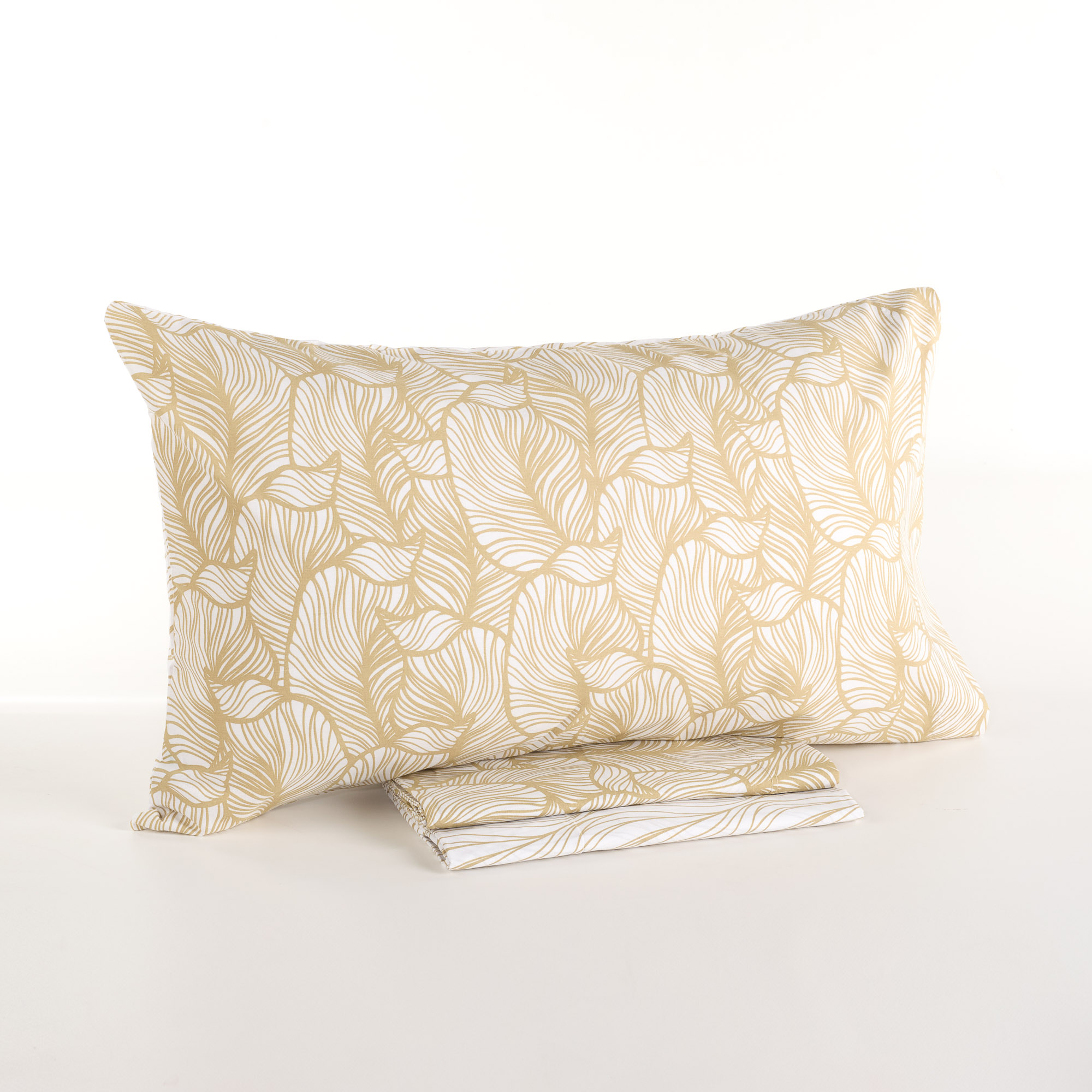 Bettlaken-Set Intimate Leaf beige Casa Giulia