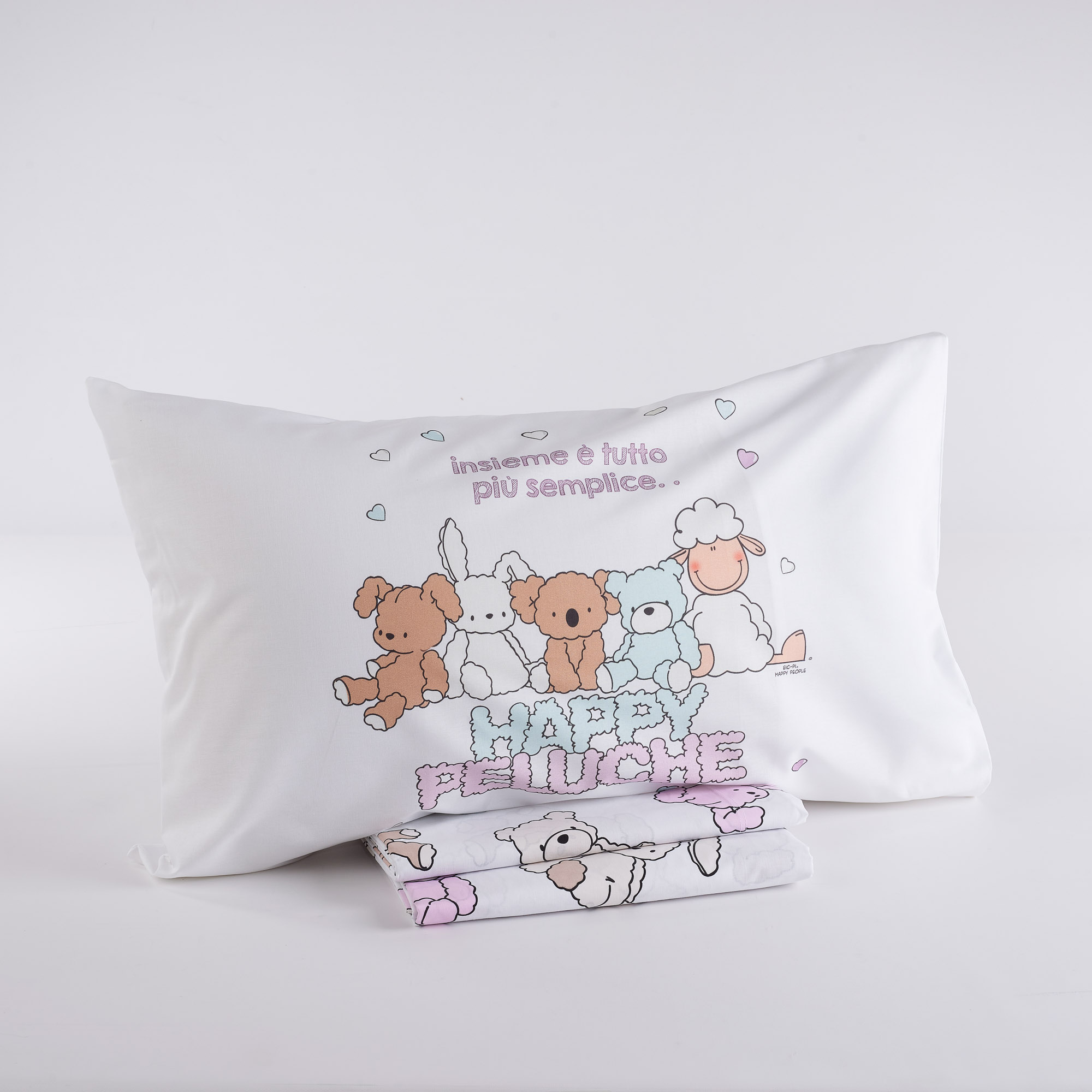 Completo Lenzuola Orsetti multicolor Happy People